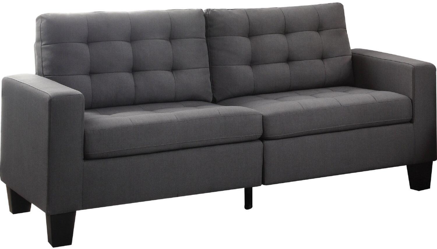 Modern Sofa Earsom 52770 in Gray 