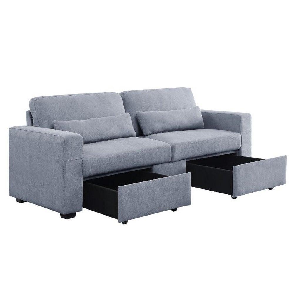 

    
Modern Gray Sofa by Acme Rogyne 51895
