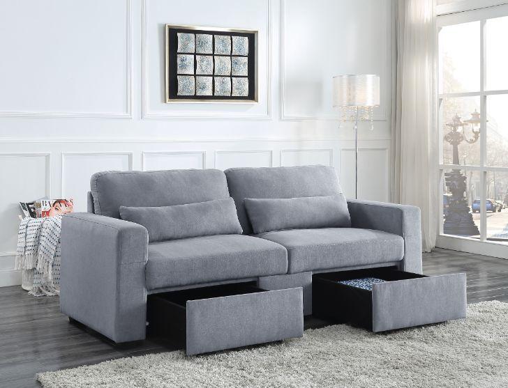 

                    
Buy Modern Gray Sofa by Acme Rogyne 51895
