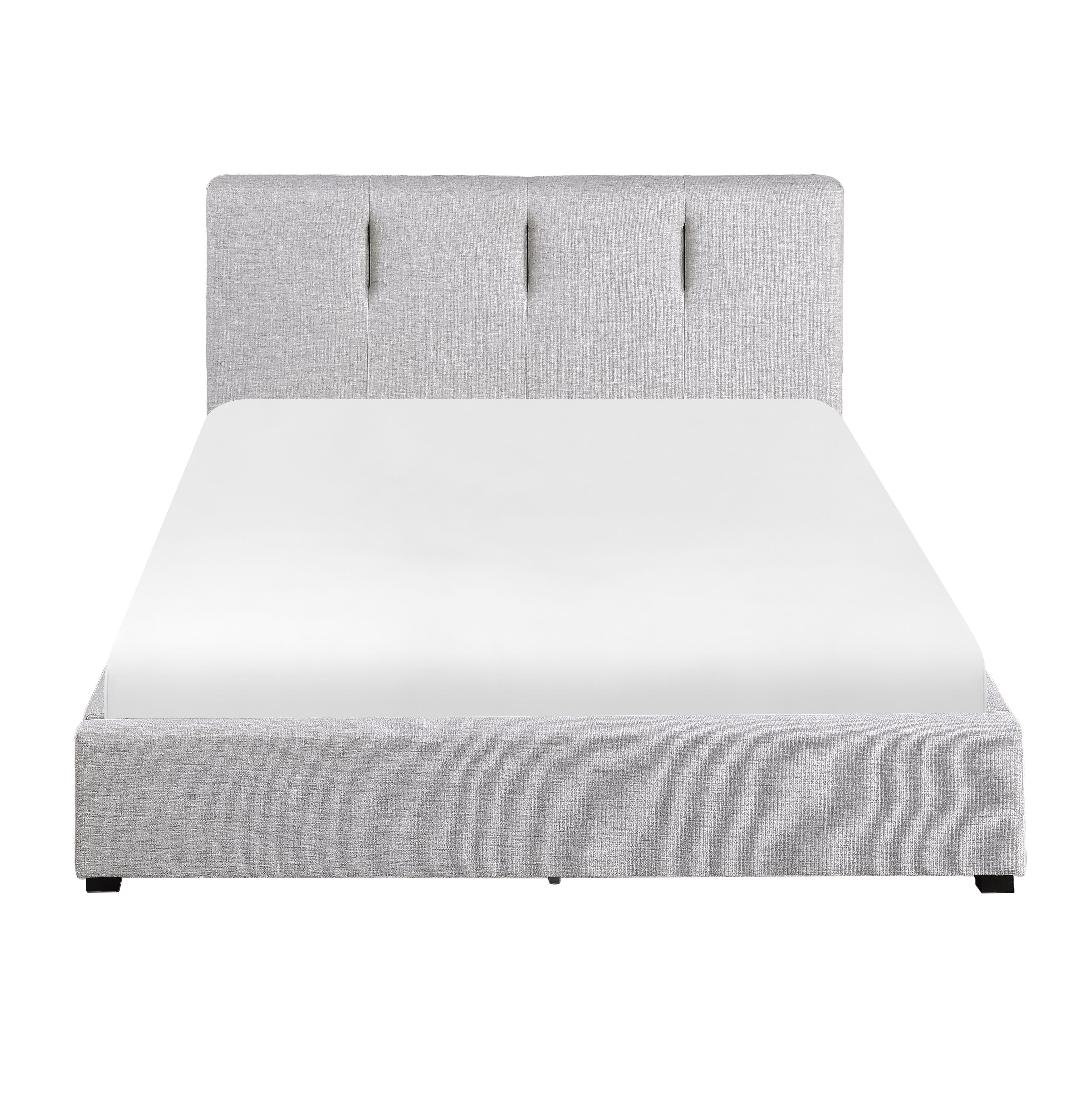 

    
Modern Gray Solid Wood CAL Platform Bed Homelegance 1632K-1CK* Aitana
