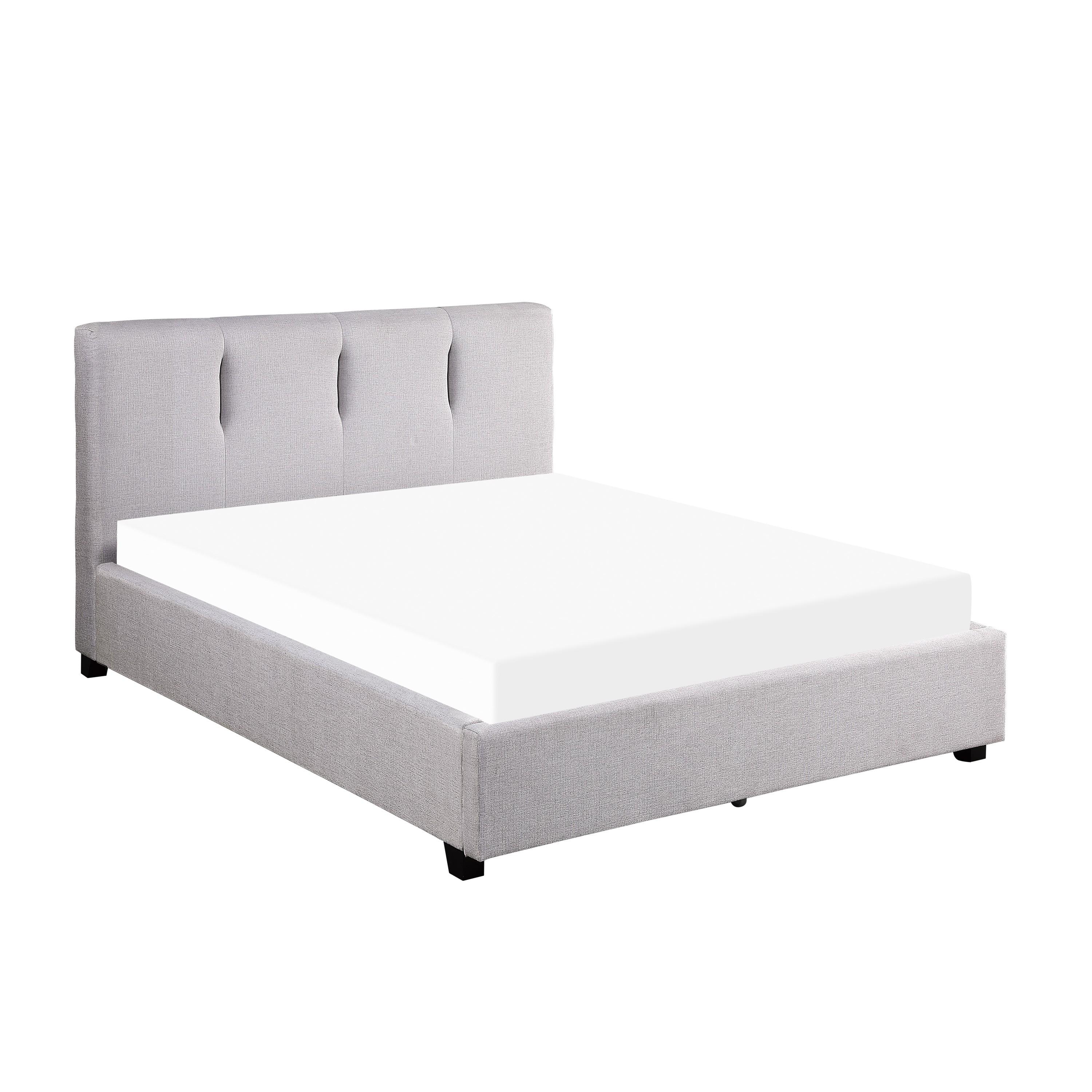 

    
Modern Gray Solid Wood CAL Platform Bed Homelegance 1632K-1CK* Aitana
