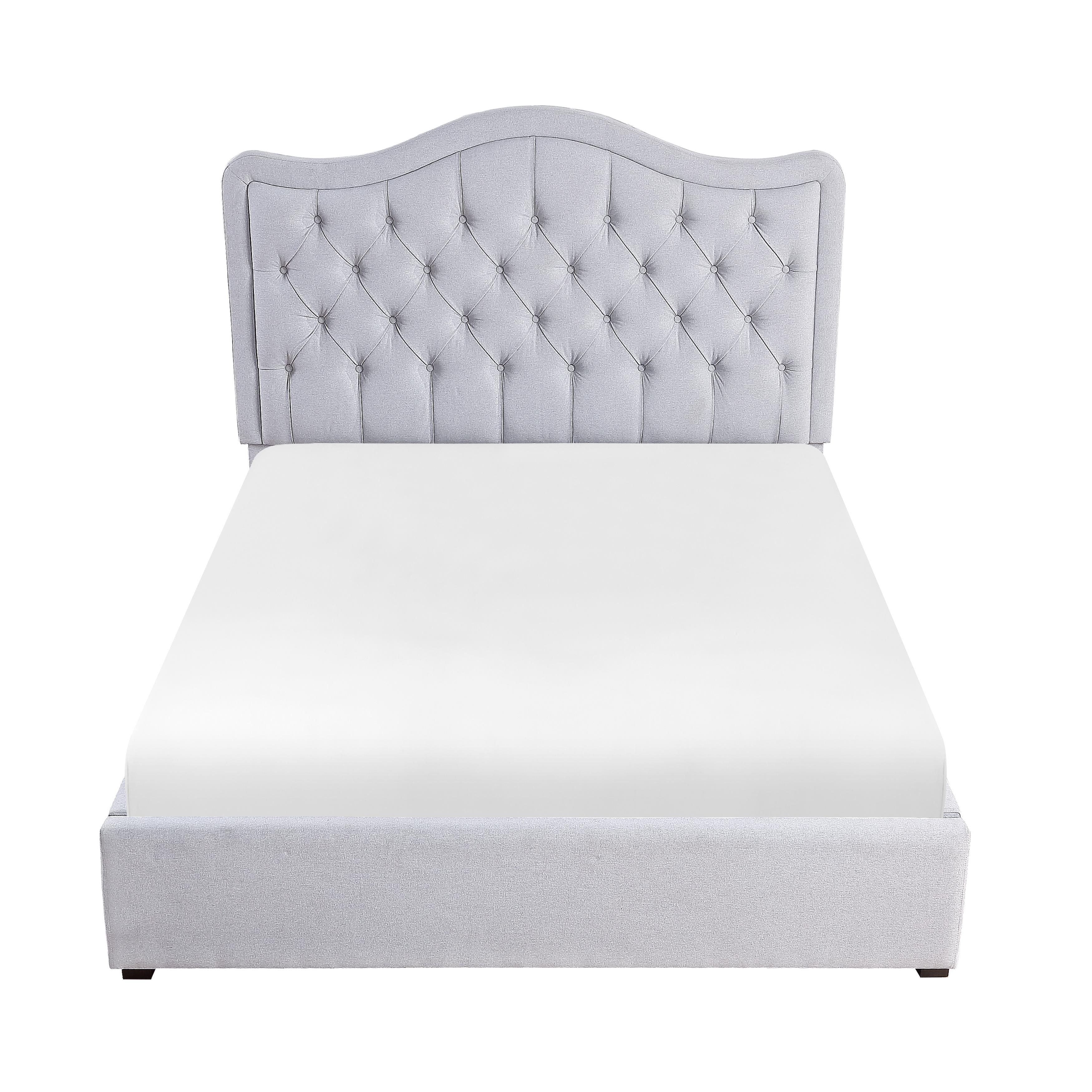 

    
Modern Gray Solid Wood CAL Platform Bed Homelegance 1642K-1CK* Toddrick
