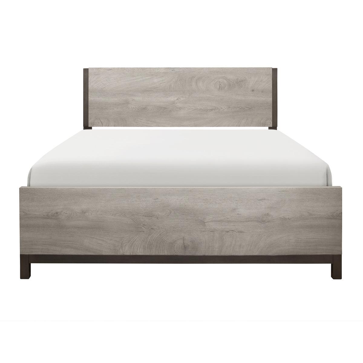 

    
Modern Gray Solid Wood Full Bed Homelegance 1577F-1* Zephyr

