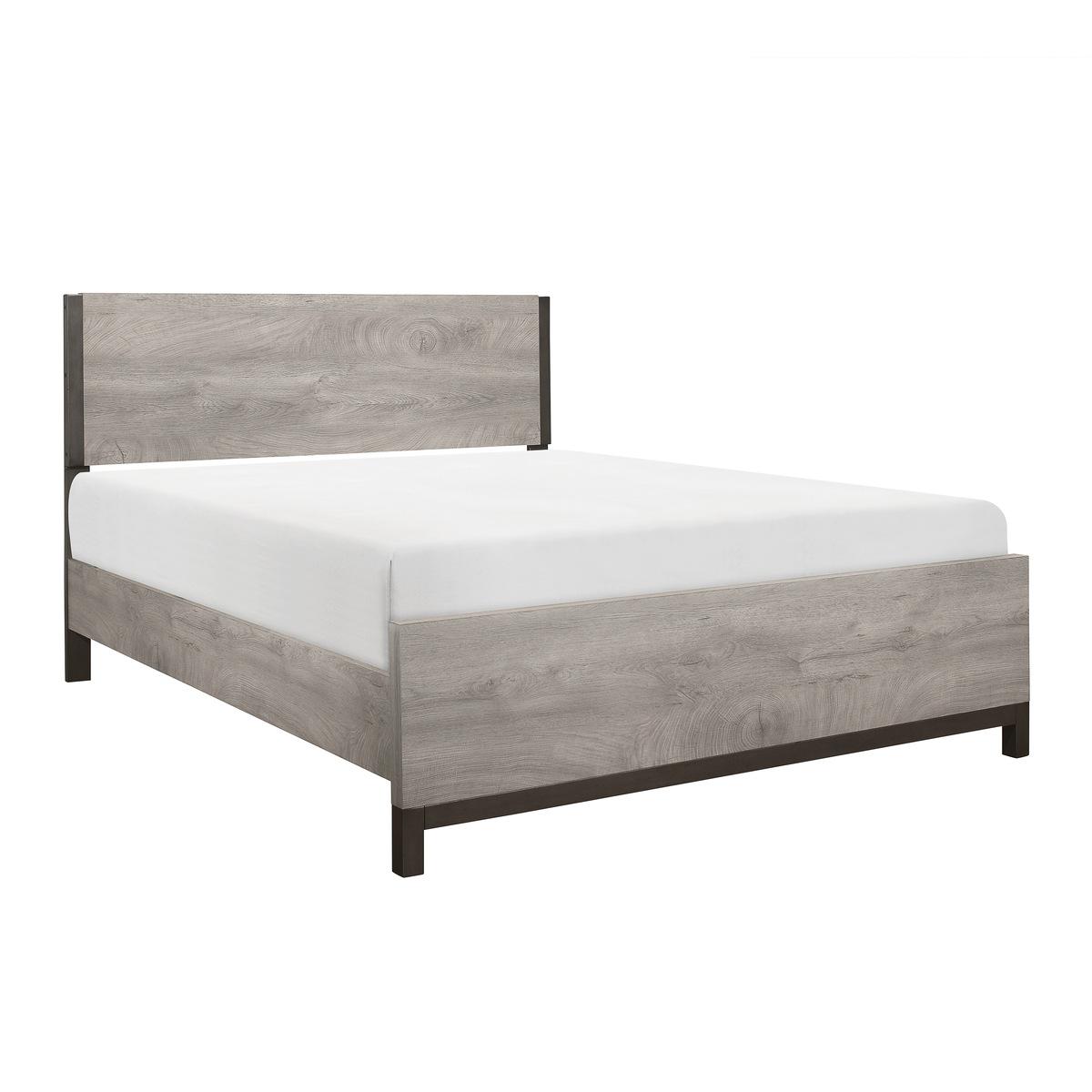 Modern Bed 1577K-1EK* Zephyr 1577K-1EK* in Gray 