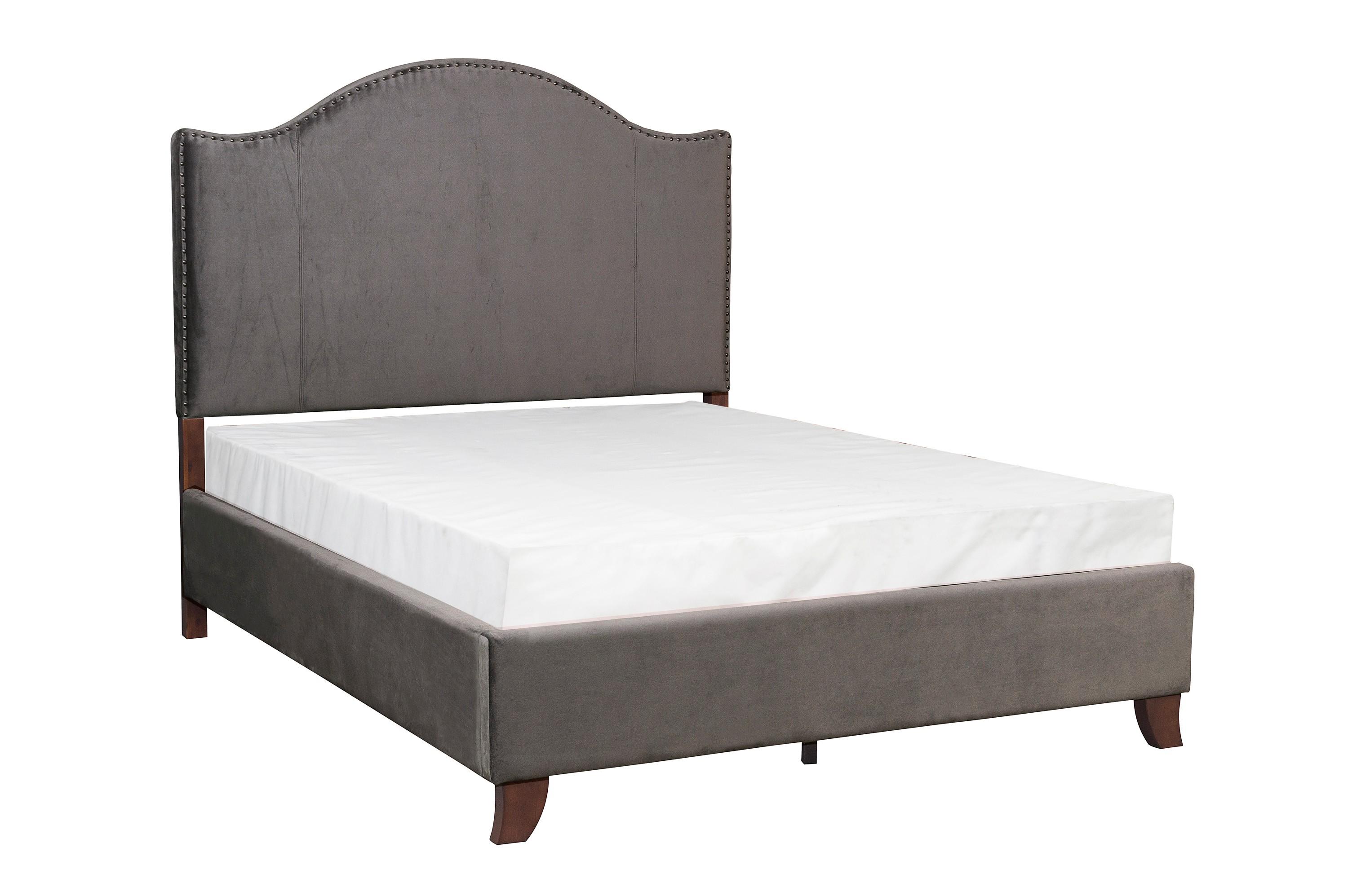 Modern Bed 5874KGY-1EK* Carlow 5874KGY-1EK* in Gray Polyester