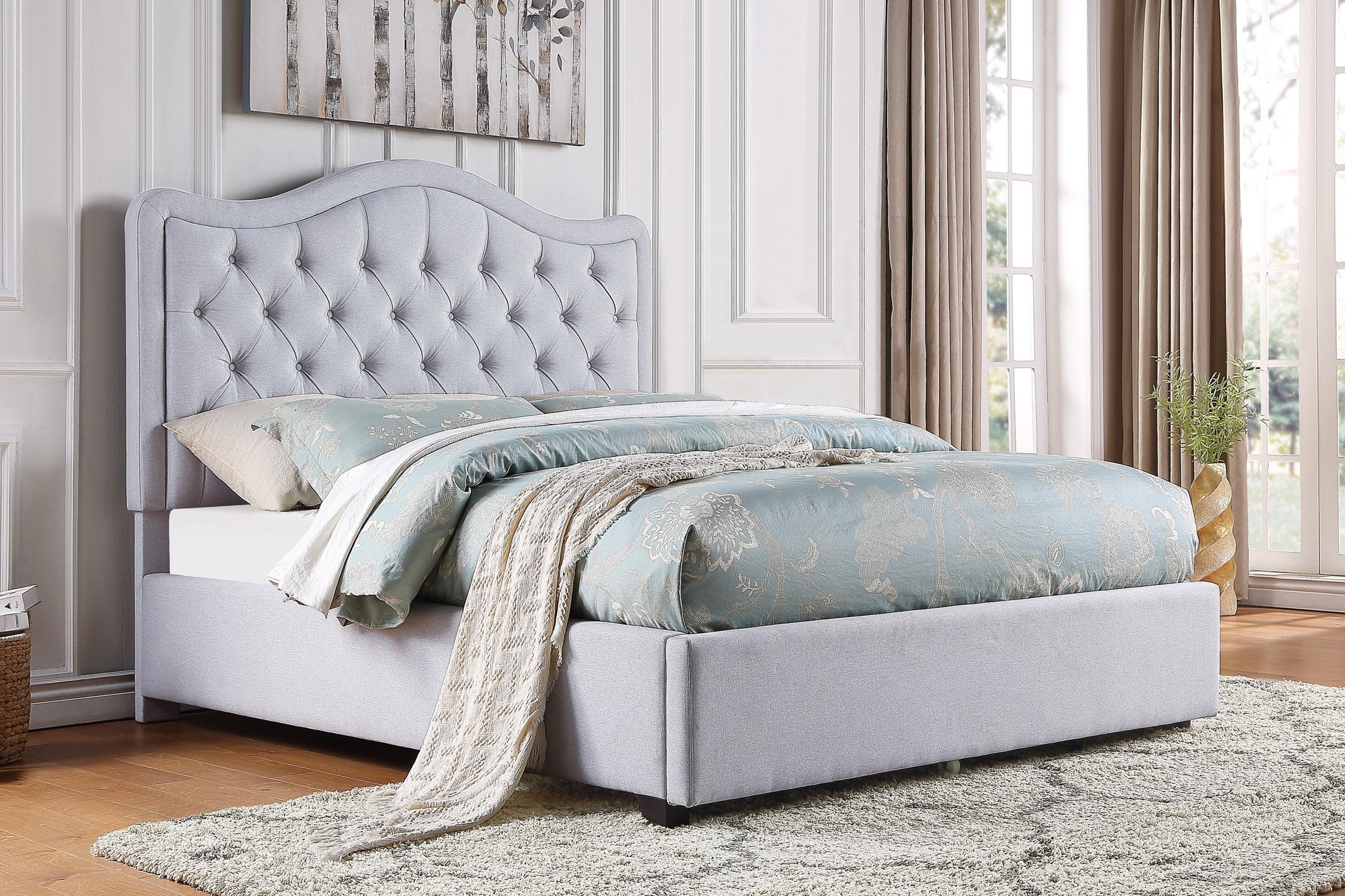 

                    
Buy Modern Gray Solid Wood King Platform Bed w/Storage Drawers Homelegance 1642K-1EKDW* Toddrick
