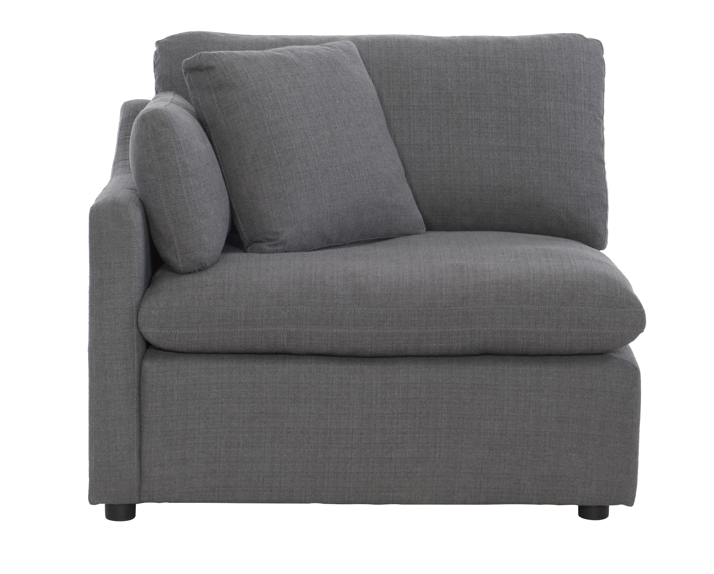 Modern Sectional 9544GY-L Howerton 9544GY-L in Gray Polyester