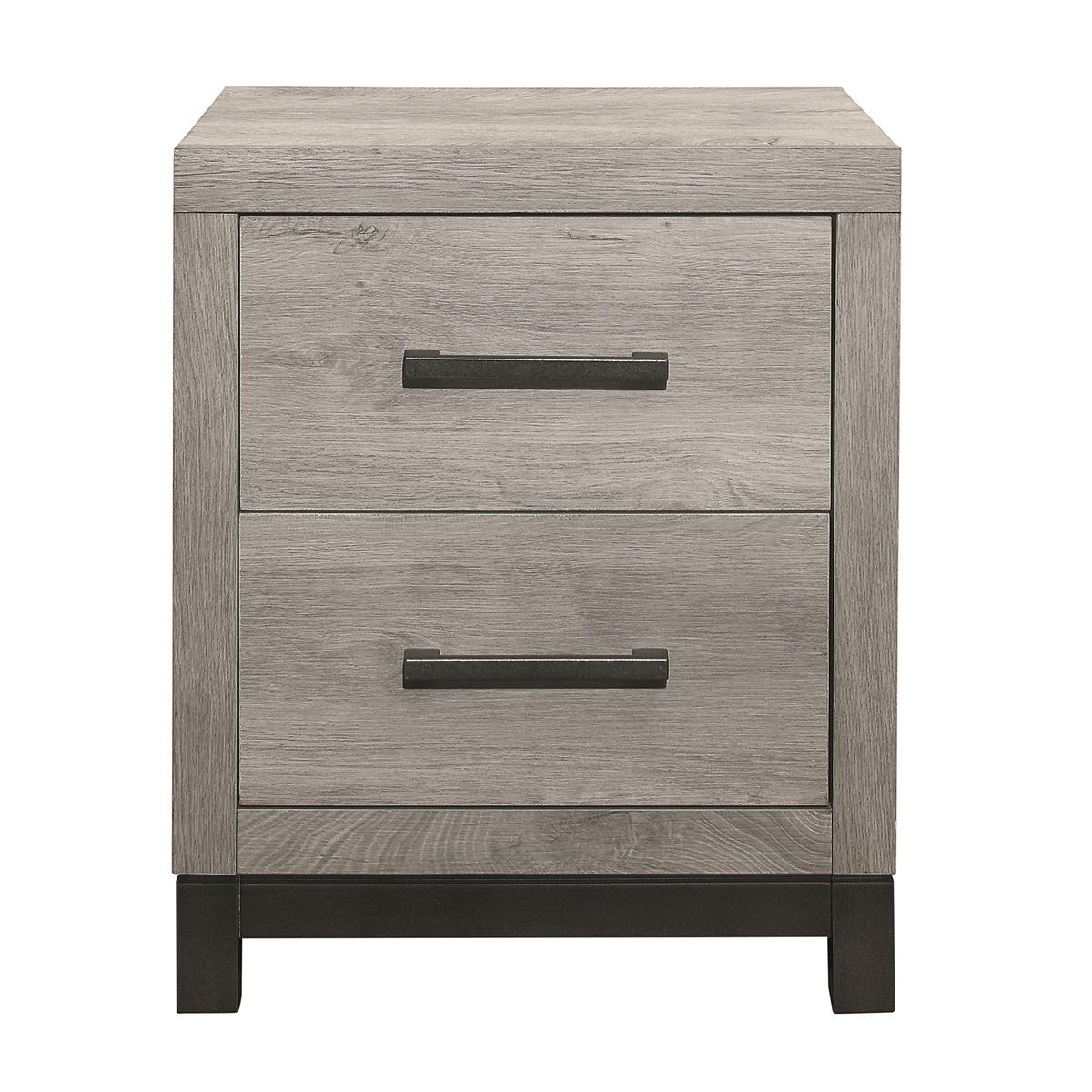

    
Modern Gray Solid Wood Nightstand Homelegance 1577-4 Zephyr
