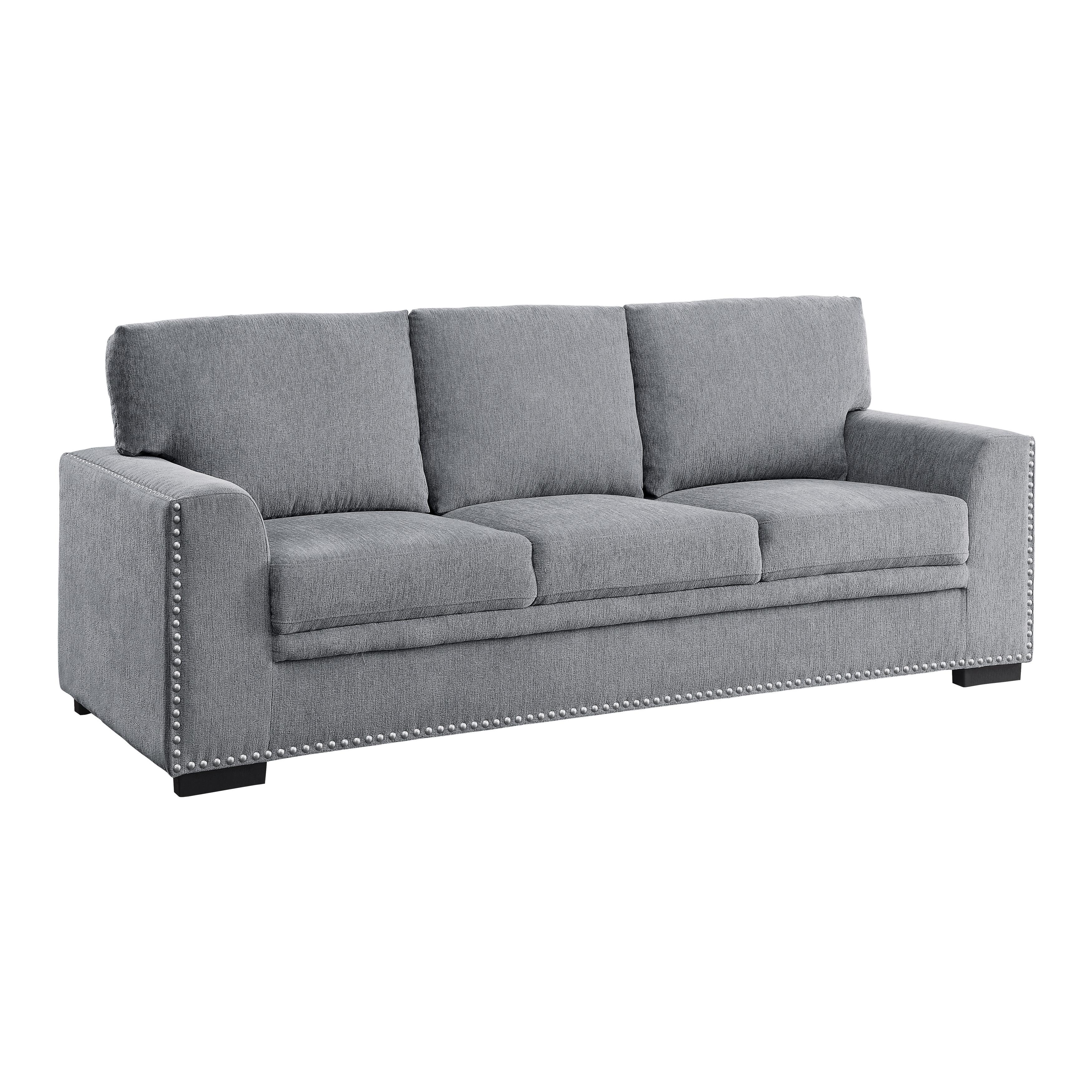 

    
Modern Gray Solid Wood Sofa Homelegance 9468DG-3 Morelia
