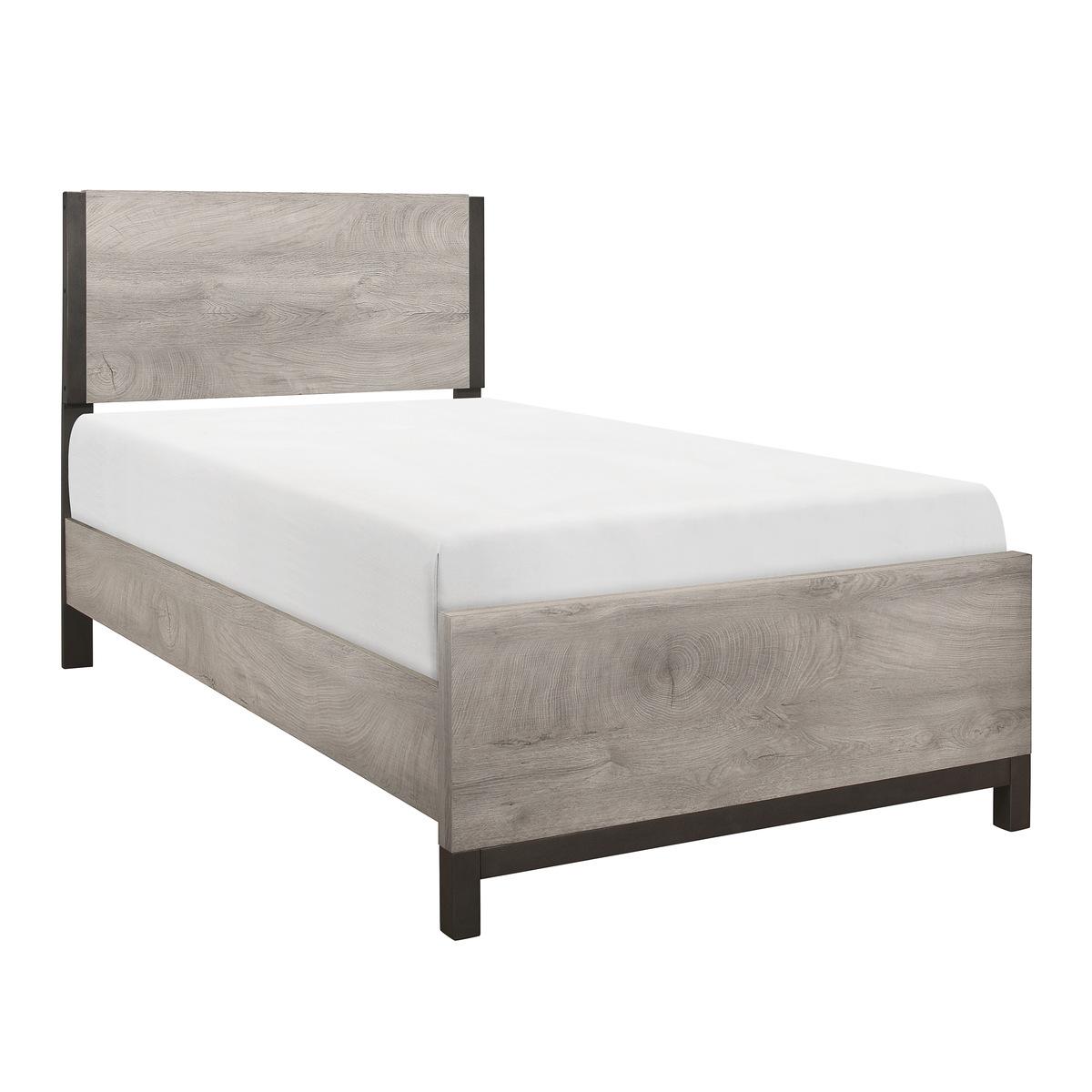 

    
Modern Gray Solid Wood Twin Bed Homelegance 1577T-1* Zephyr
