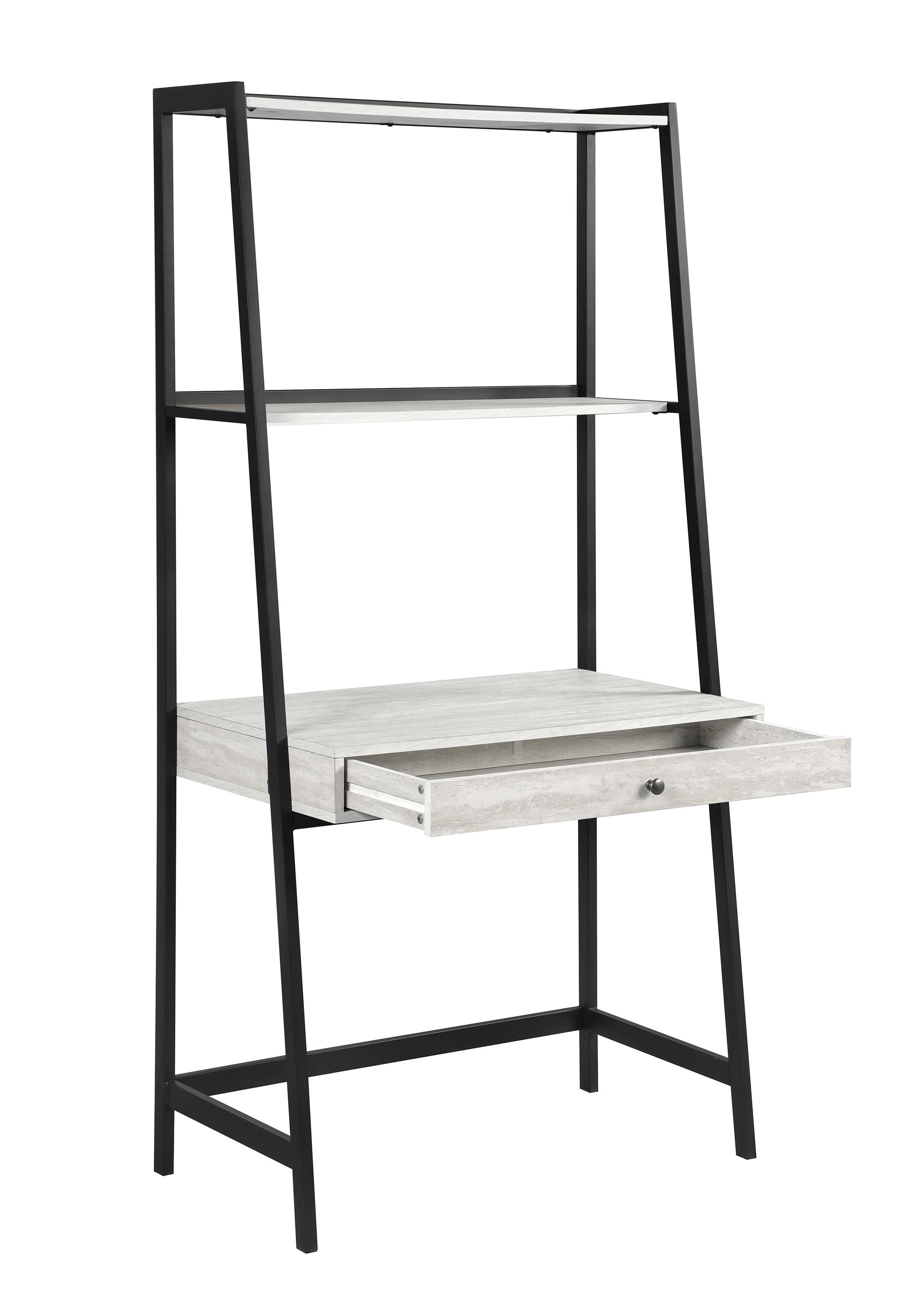 

    
Modern Gray Stone Herringbone Steel Ladder Desk Coaster 805801 Pinckard
