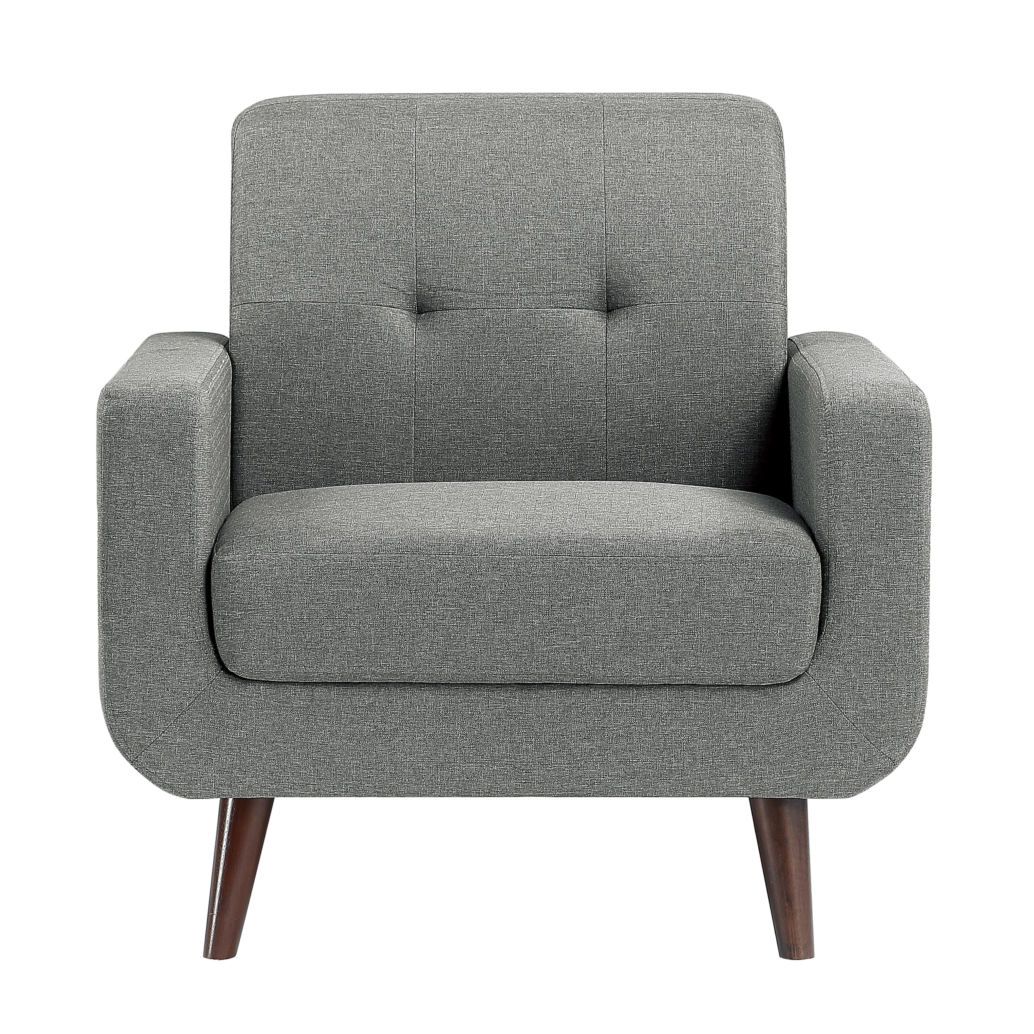Modern Arm Chair 9433GY-1 Fitch 9433GY-1 in Gray 