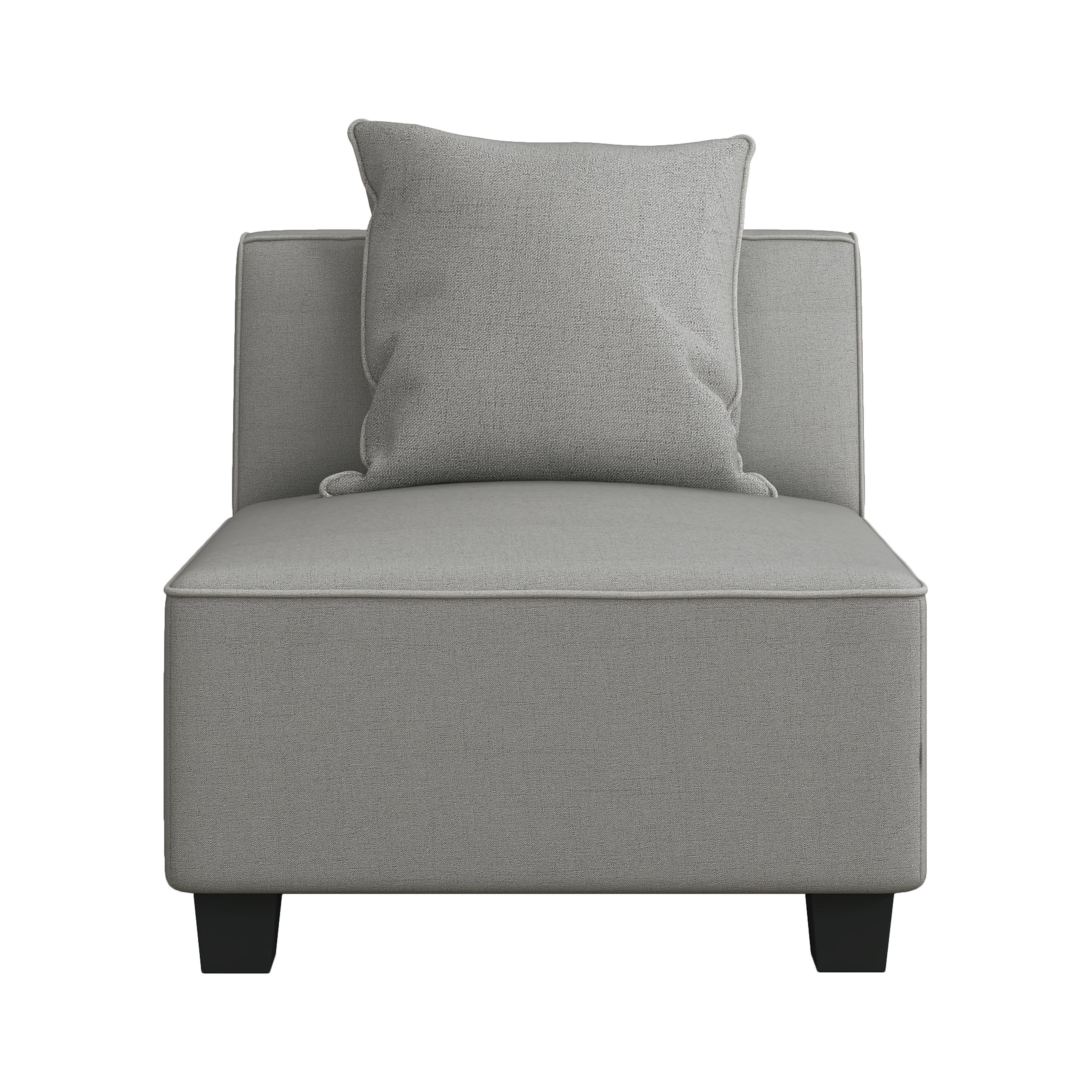 

    
Modern Gray Textured Armless Chair Homelegance 9357GY-AC Jayne
