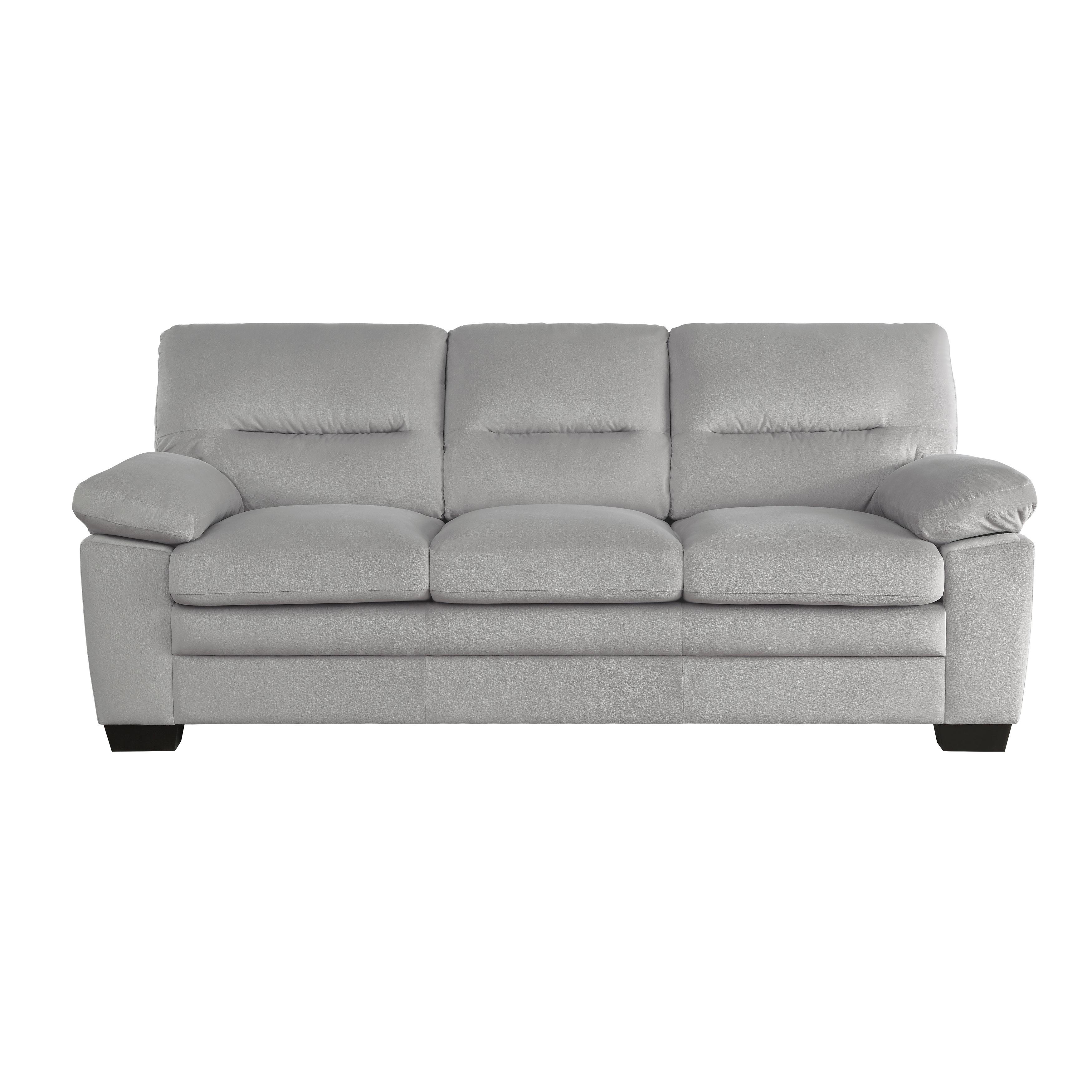 

    
Modern Gray Textured Living Room Set 2pcs Homelegance 9328GY Keighly
