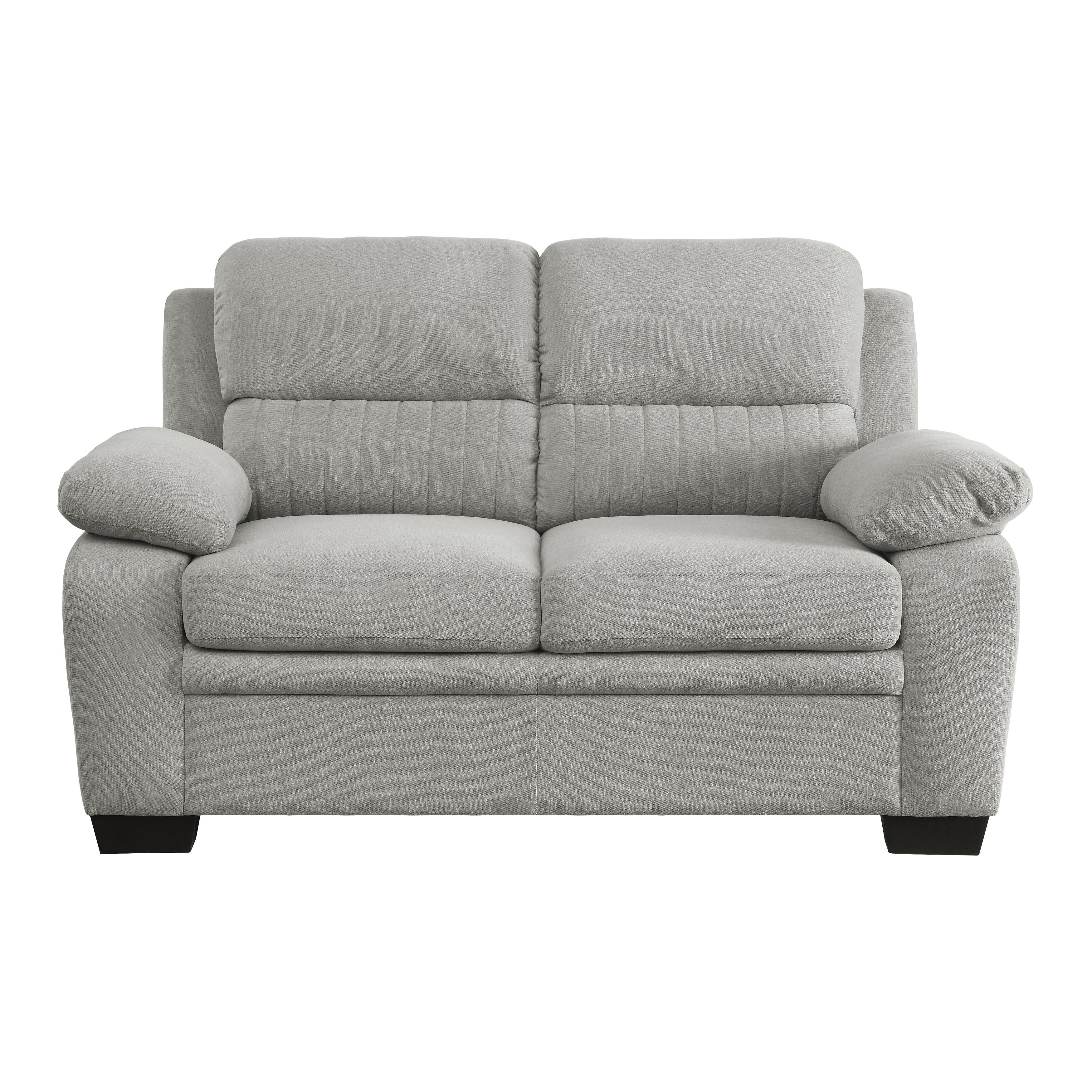 Modern Loveseat 9333GY-2 Holleman 9333GY-2 in Gray 