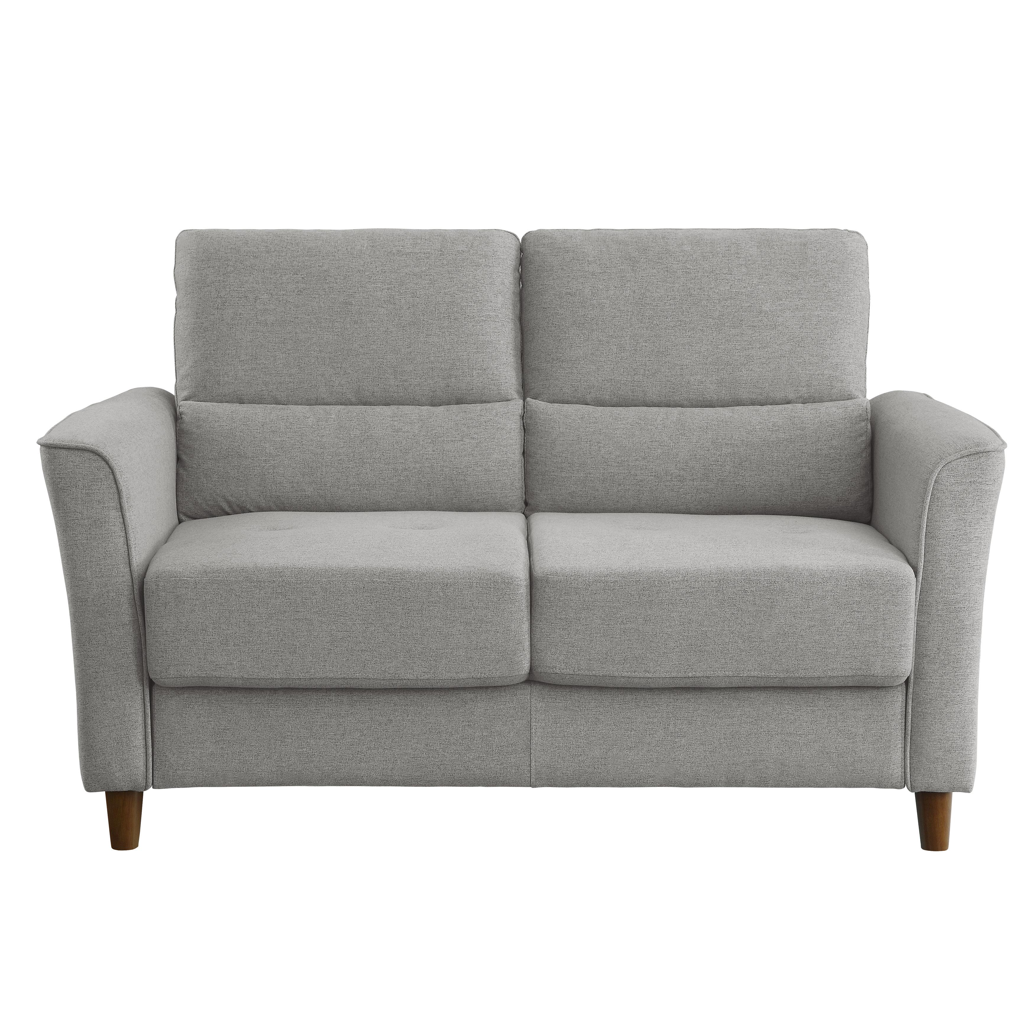Modern Loveseat 9346GY-2 Hinshaw 9346GY-2 in Gray 