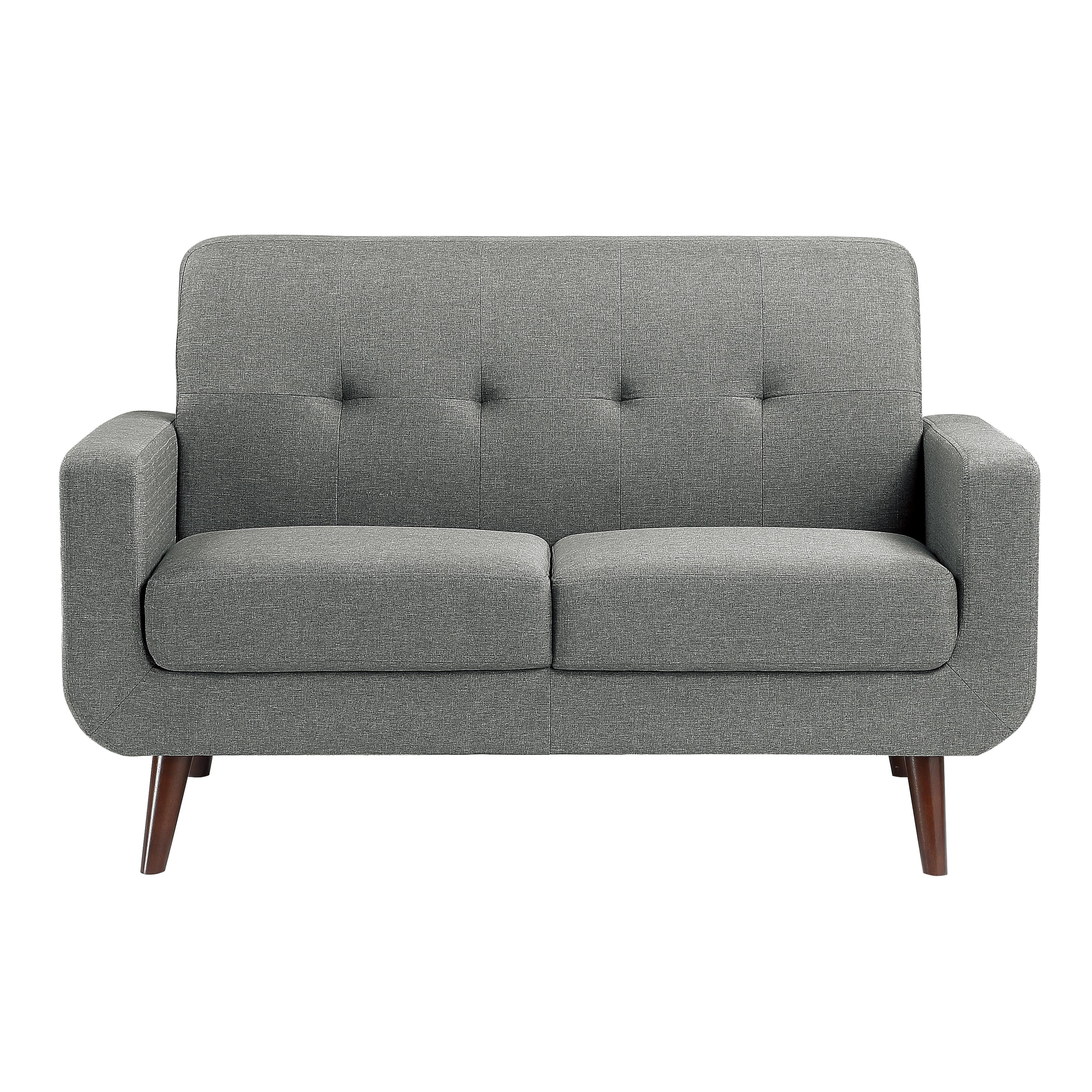 Modern Loveseat 9433GY-2 Fitch 9433GY-2 in Gray 