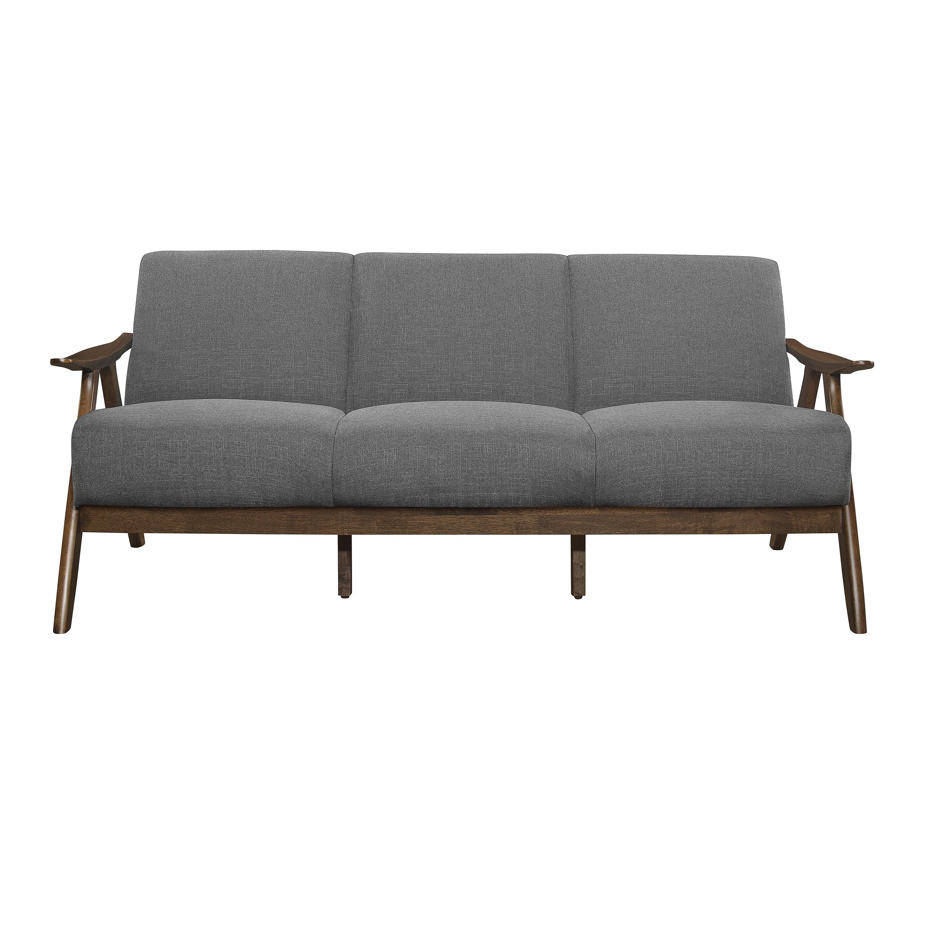 

    
Modern Gray Textured Sofa Homelegance 1138GY-3 Damala
