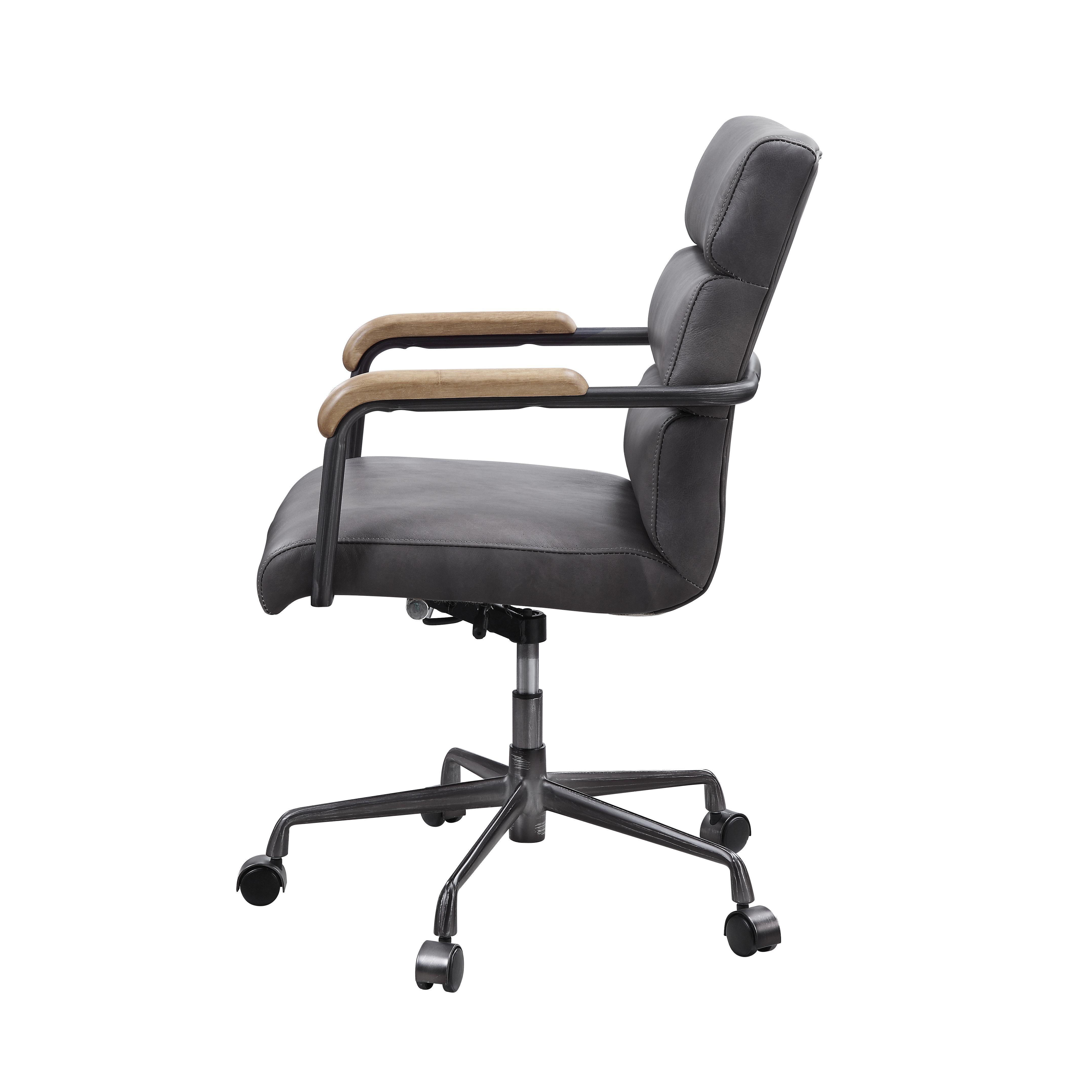 

    
Modern Gray Top Grain Leather Office Chair by Acme Halcyon 93242
