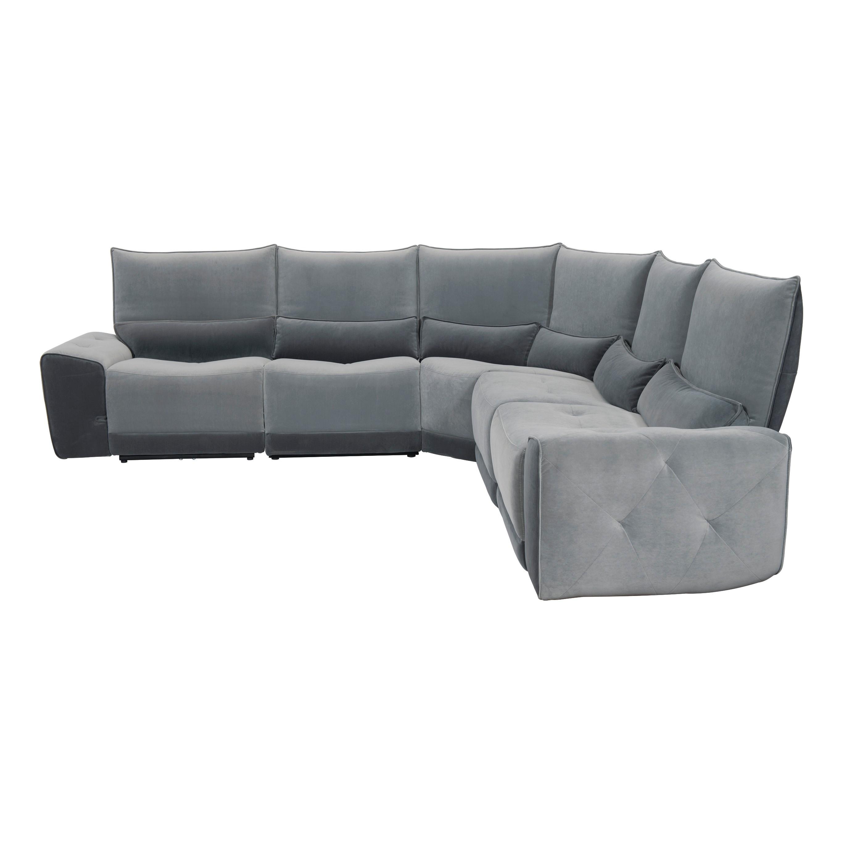 

                    
Homelegance 9459GY*5SCPW Helix Power Reclining Sectional Gray Velvet Purchase 
