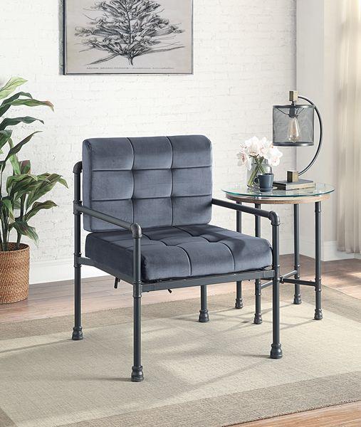 

    
Modern Gray Velvet Chair by Acme Brantley LV00426
