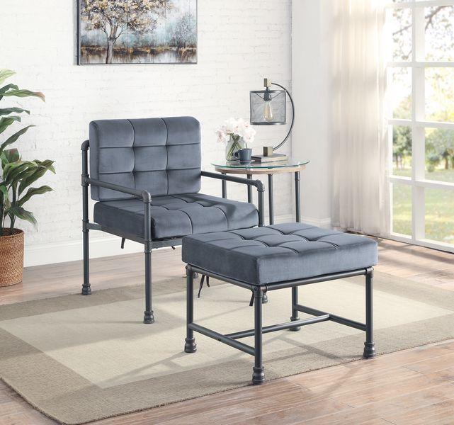 

    
LV00429-2pcs Acme Furniture Chair and Ottoman
