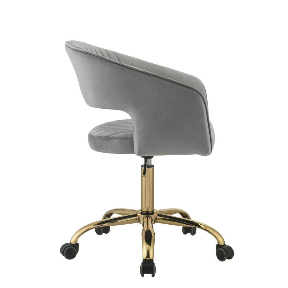 

                    
Acme Furniture Hopi Office Chair Gray Velvet Purchase 
