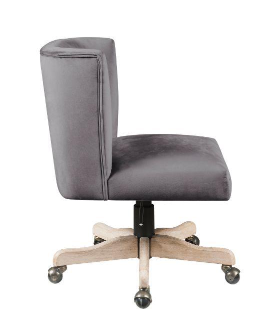 

    
Modern Gray Velvet Office Chair by Acme Cliasca 93073
