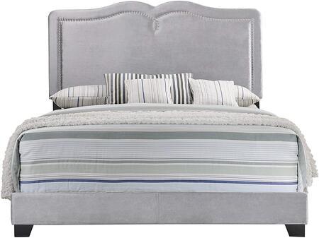 Modern Queen Bed Reuben 26420Q in Gray 