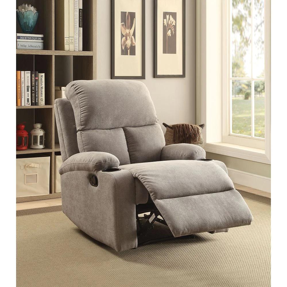 

    
Acme Furniture Rosia Recliner Gray 59549
