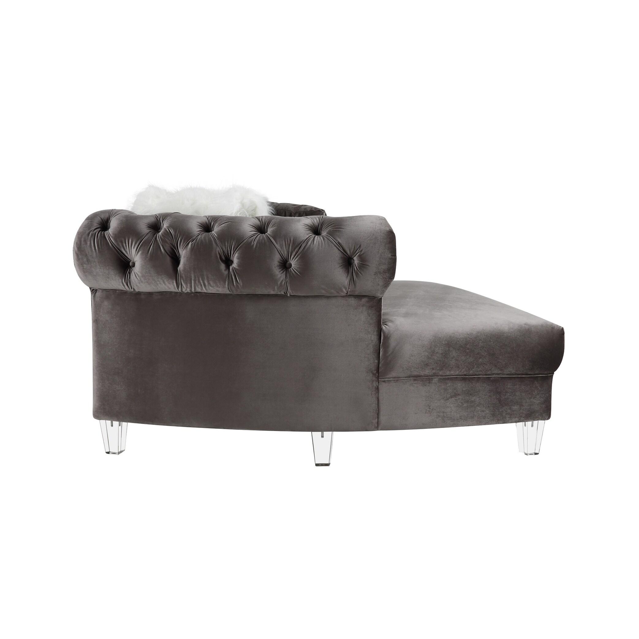 

    
Acme Furniture Ninagold Sectional Sofa Gray 57355-4pcs

