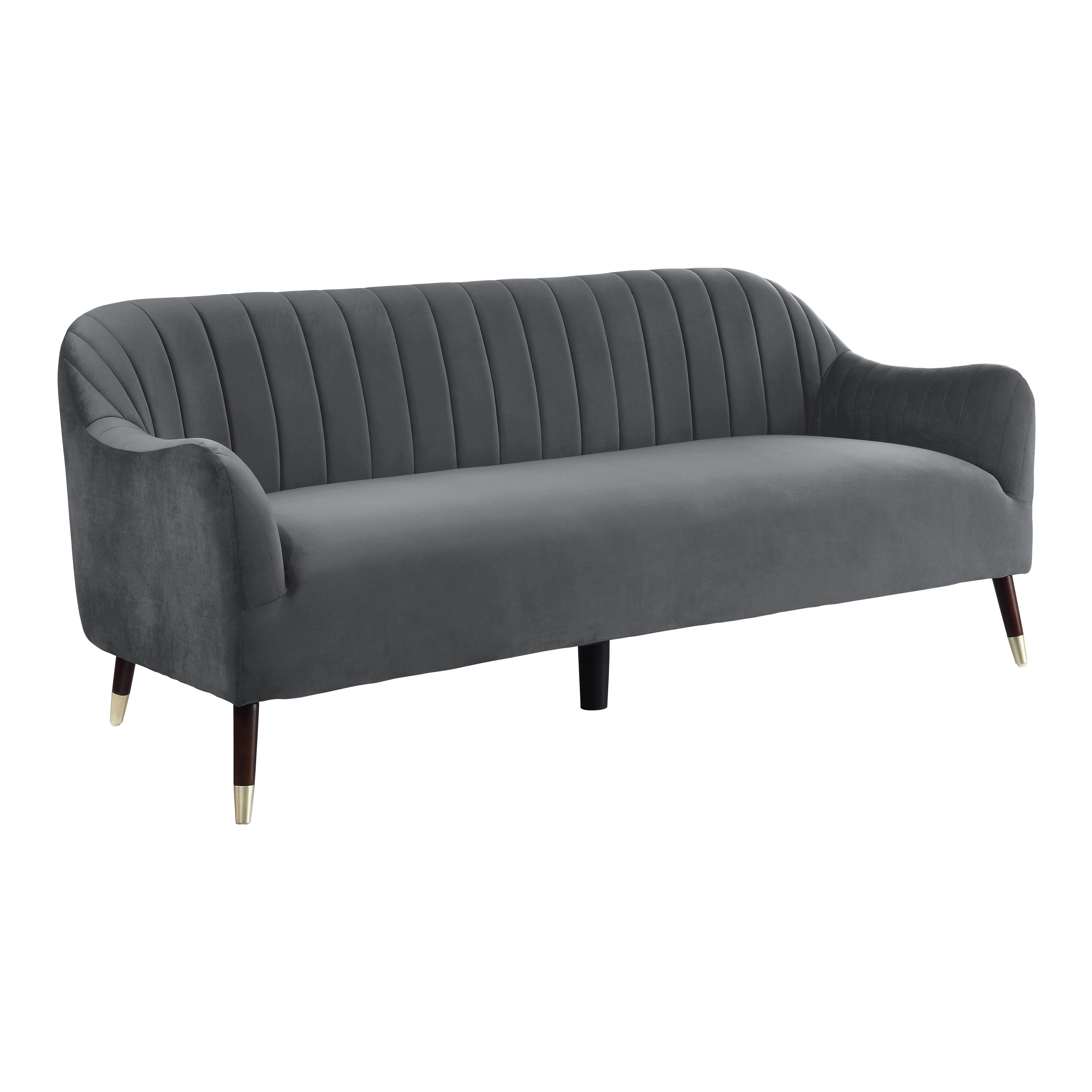 

    
Modern Gray Velvet Sofa Homelegance 9336DG-3 Sloane
