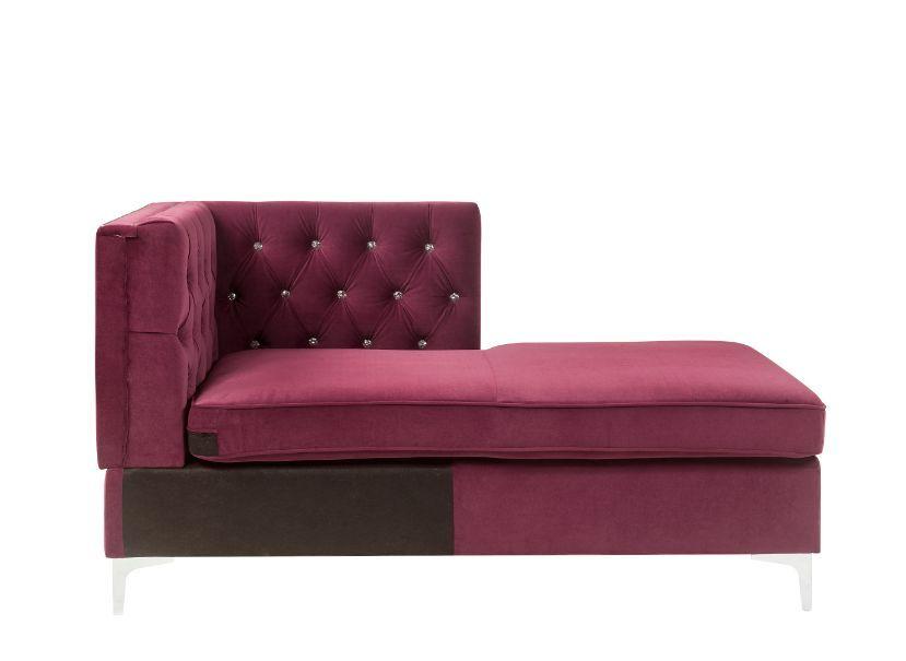 

    
 Order  Modern Gray Velvet Sectional Sofa + Ottoman by Acme Jaszira 57332-5pcs

