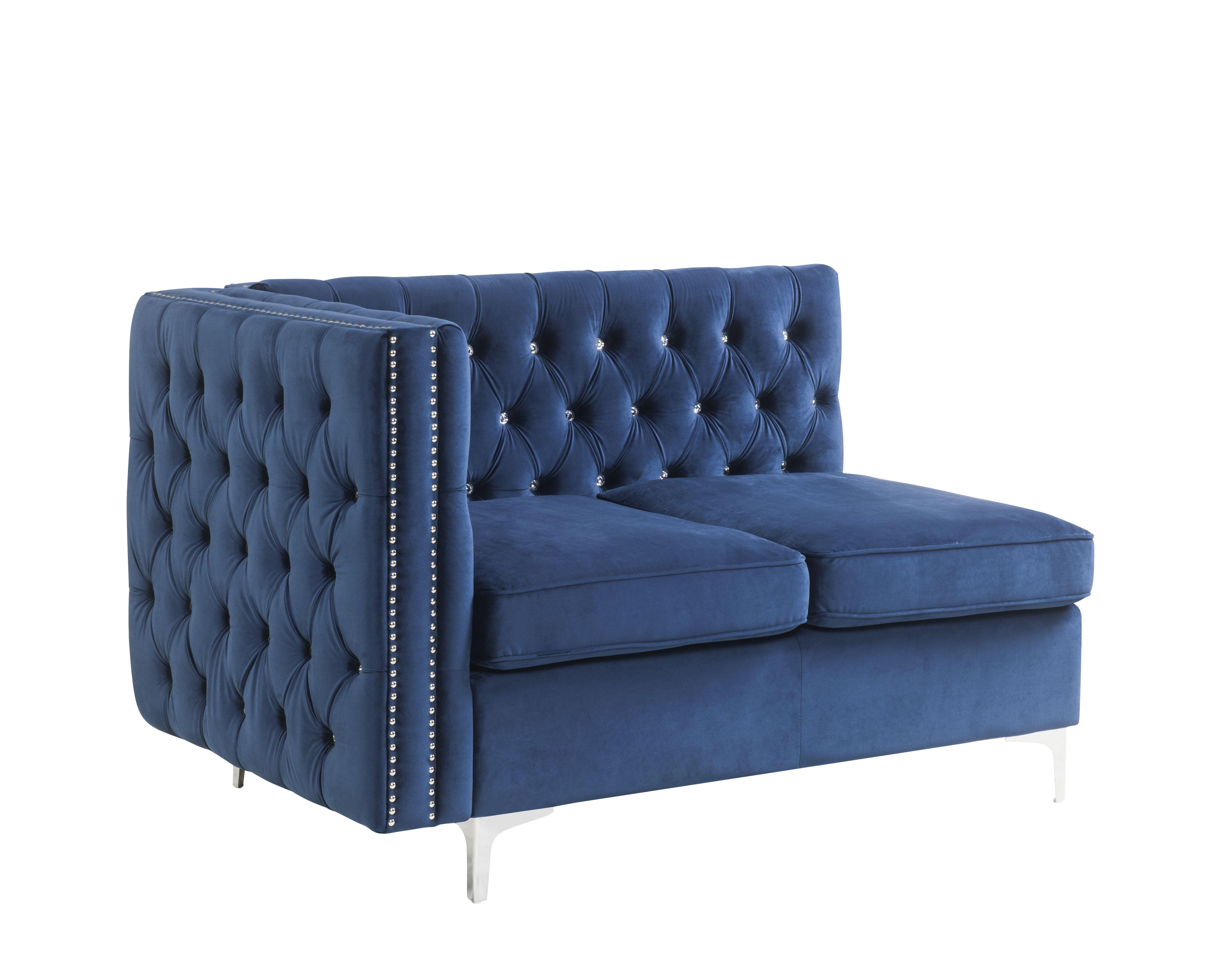

    
Acme Furniture Jaszira Sectional Sofa Blue 57342-5pcs
