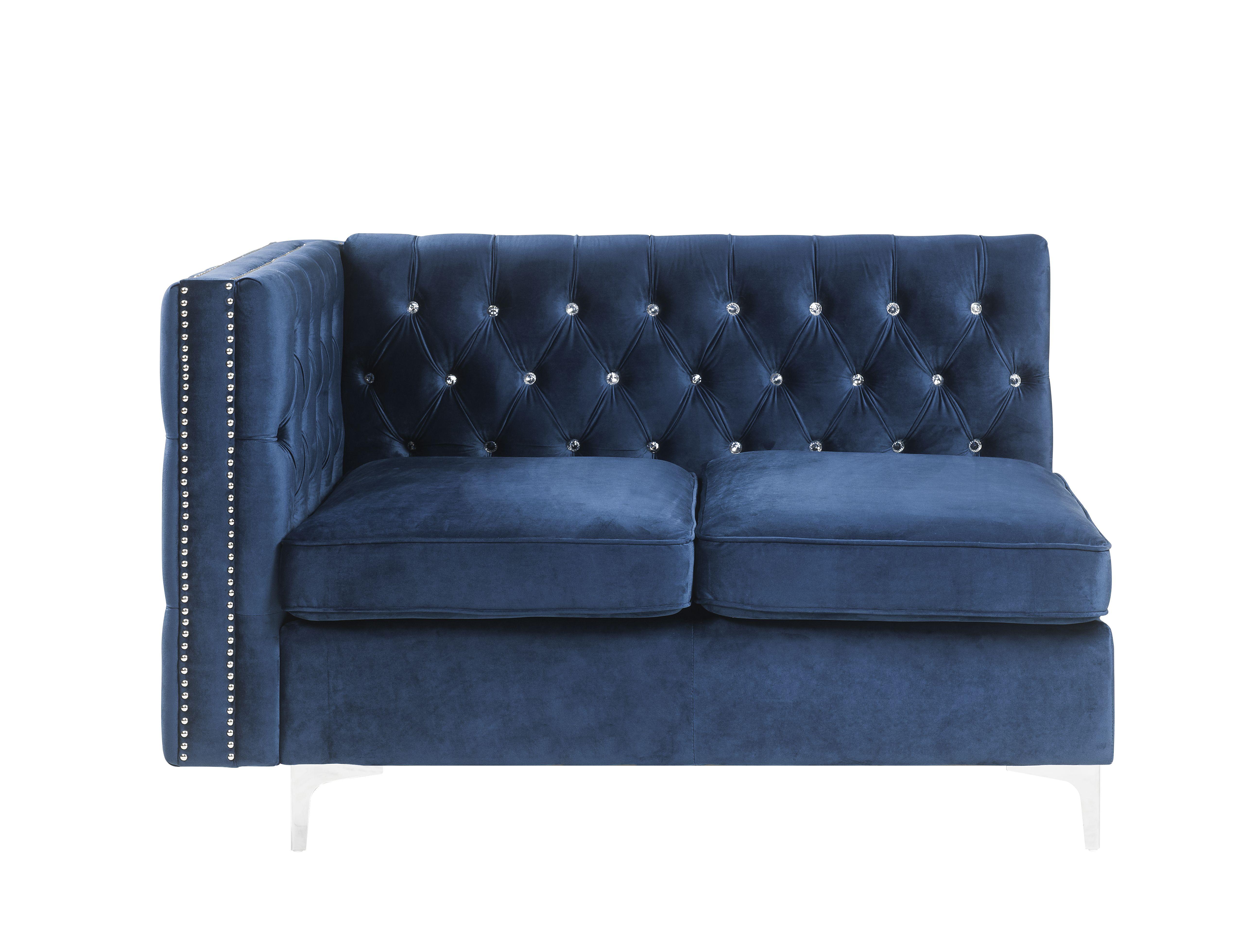 

                    
Buy Modern Gray Velvet Sectional Sofa + Ottoman by Acme Jaszira 57342-5pcs
