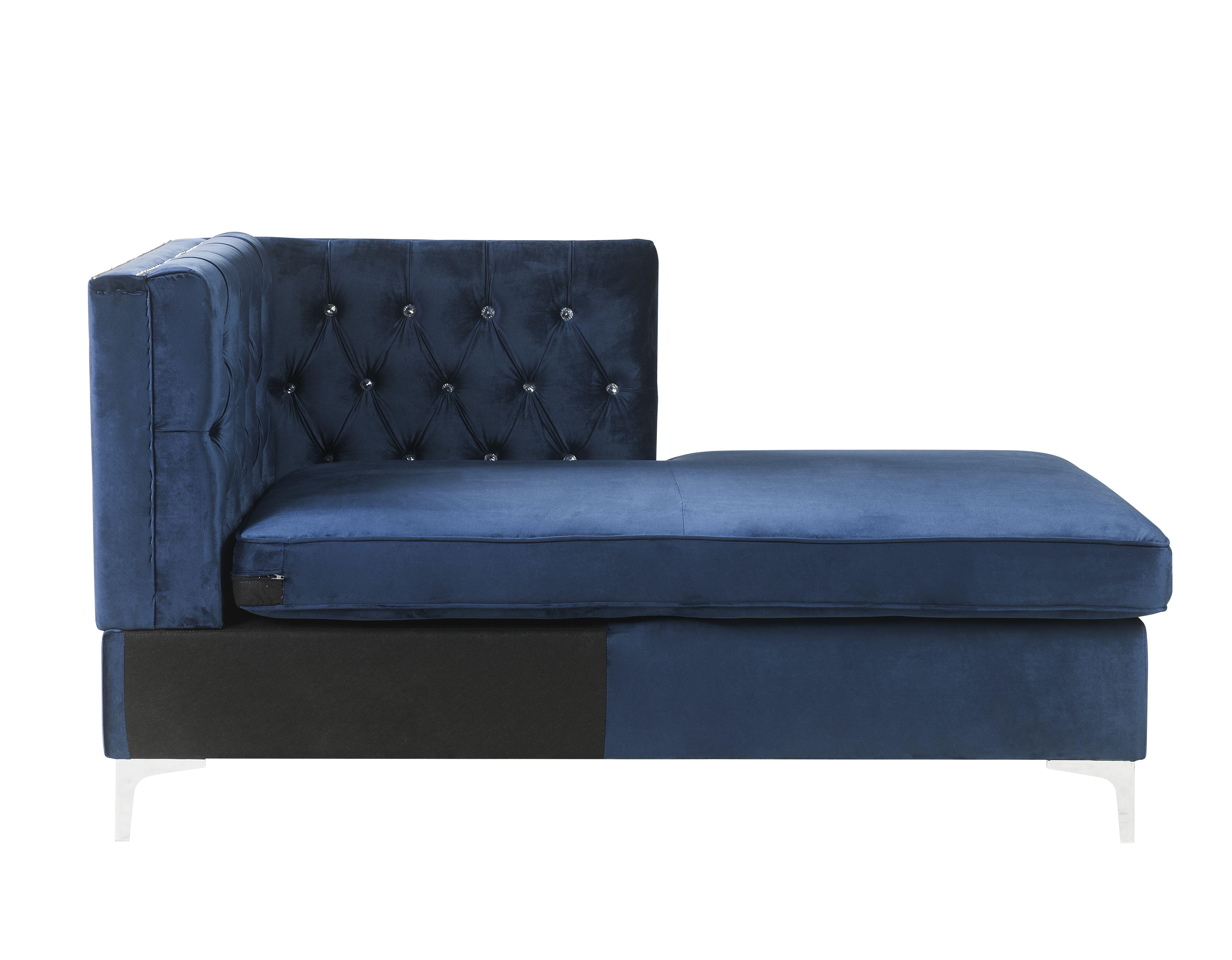 

    
 Order  Modern Gray Velvet Sectional Sofa + Ottoman by Acme Jaszira 57342-5pcs
