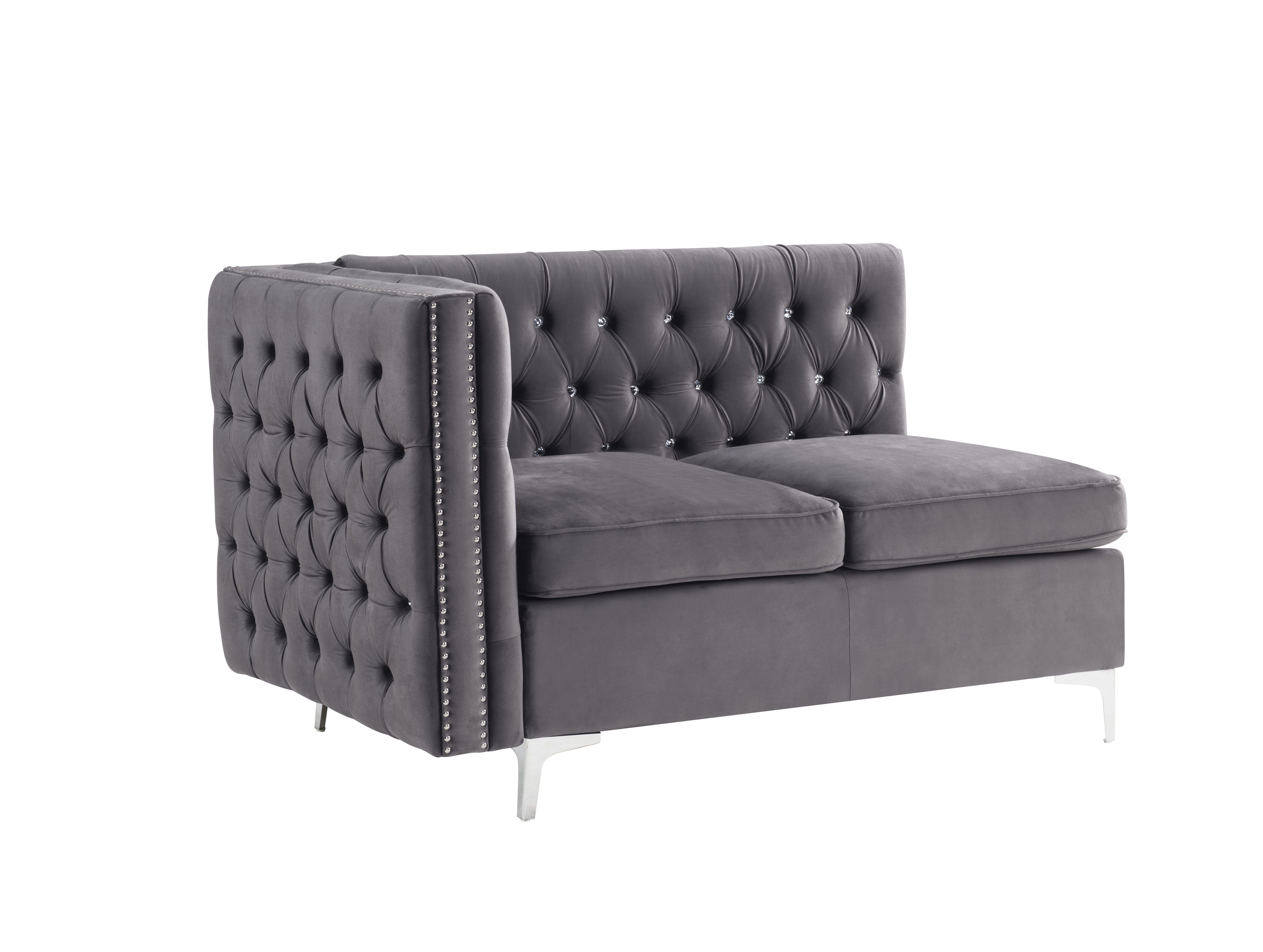 

    
Acme Furniture Jaszira Sectional Sofa Gray 57372-5pcs
