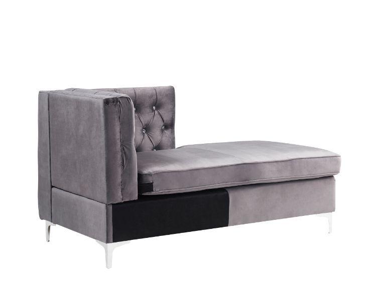 

                    
Acme Furniture Jaszira Sectional Sofa Gray Velvet Purchase 
