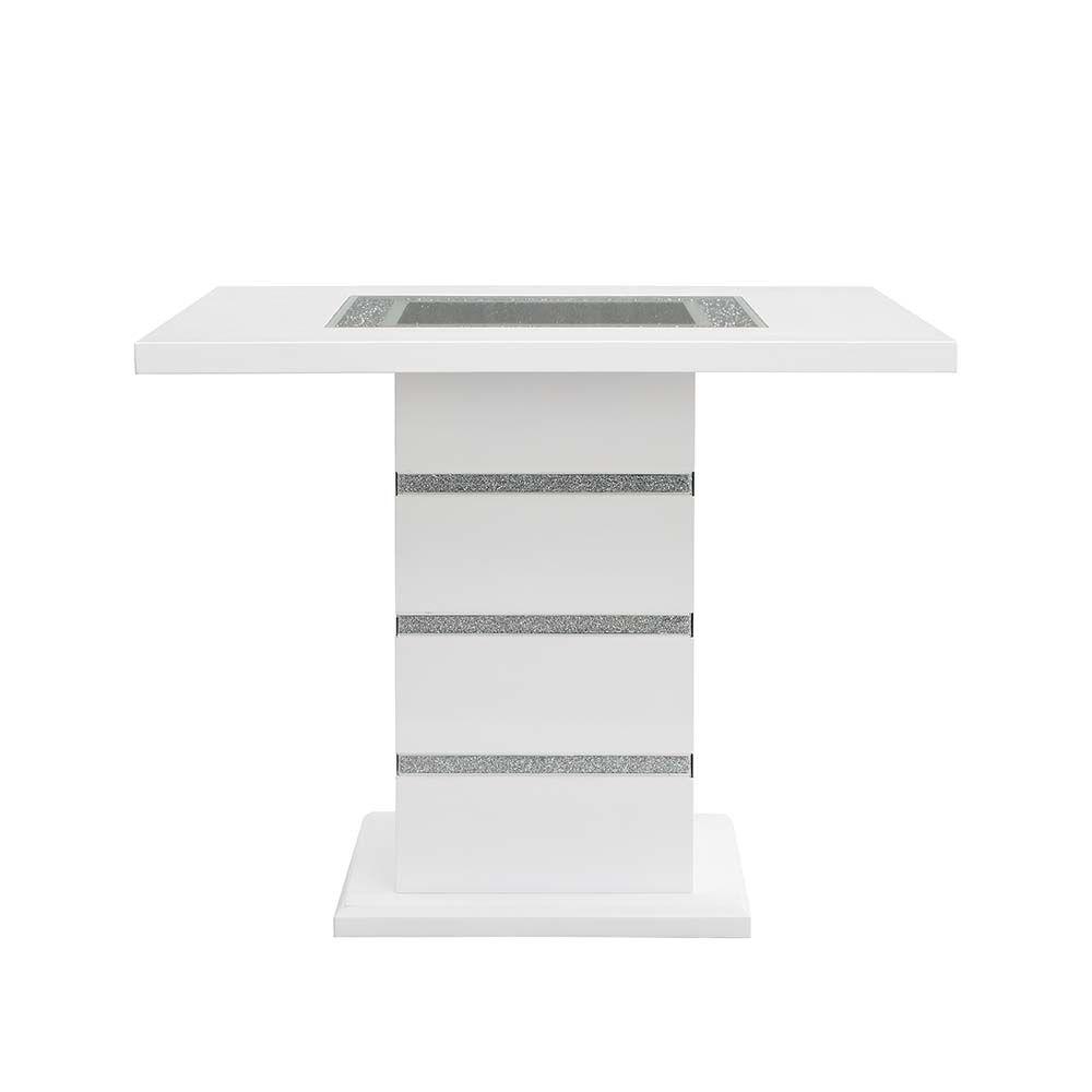 

    
Acme Furniture Elizaveta Counter Dining Set White/Gray DN00817-3pcs
