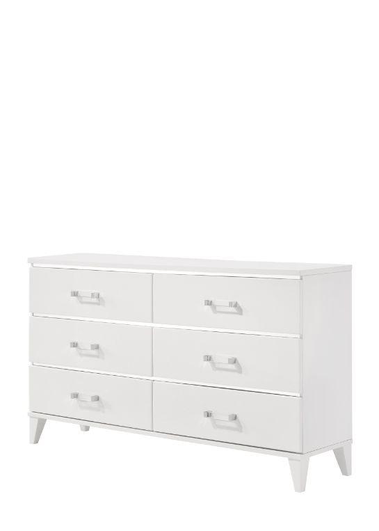 

                    
Buy Modern Gray & White Eastern King 5pcs Bedroom Set by Acme Chelsie 27387EK-5pcs
