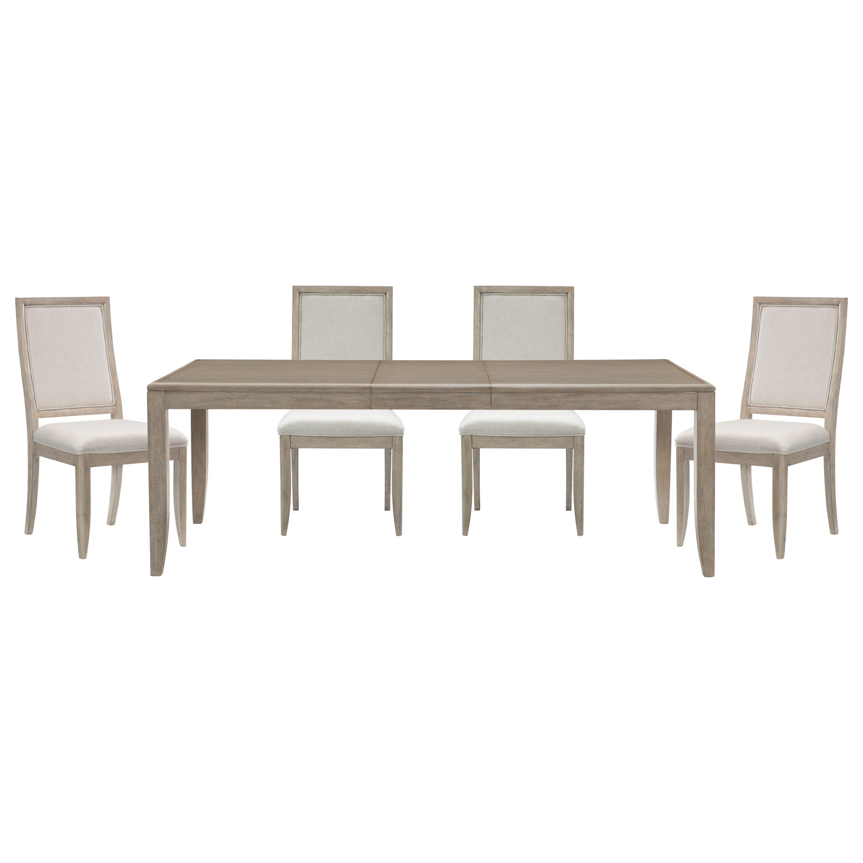 Modern Dining Room Set 1820-86*5PC McKewen 1820-86*5PC in Gray Polyester