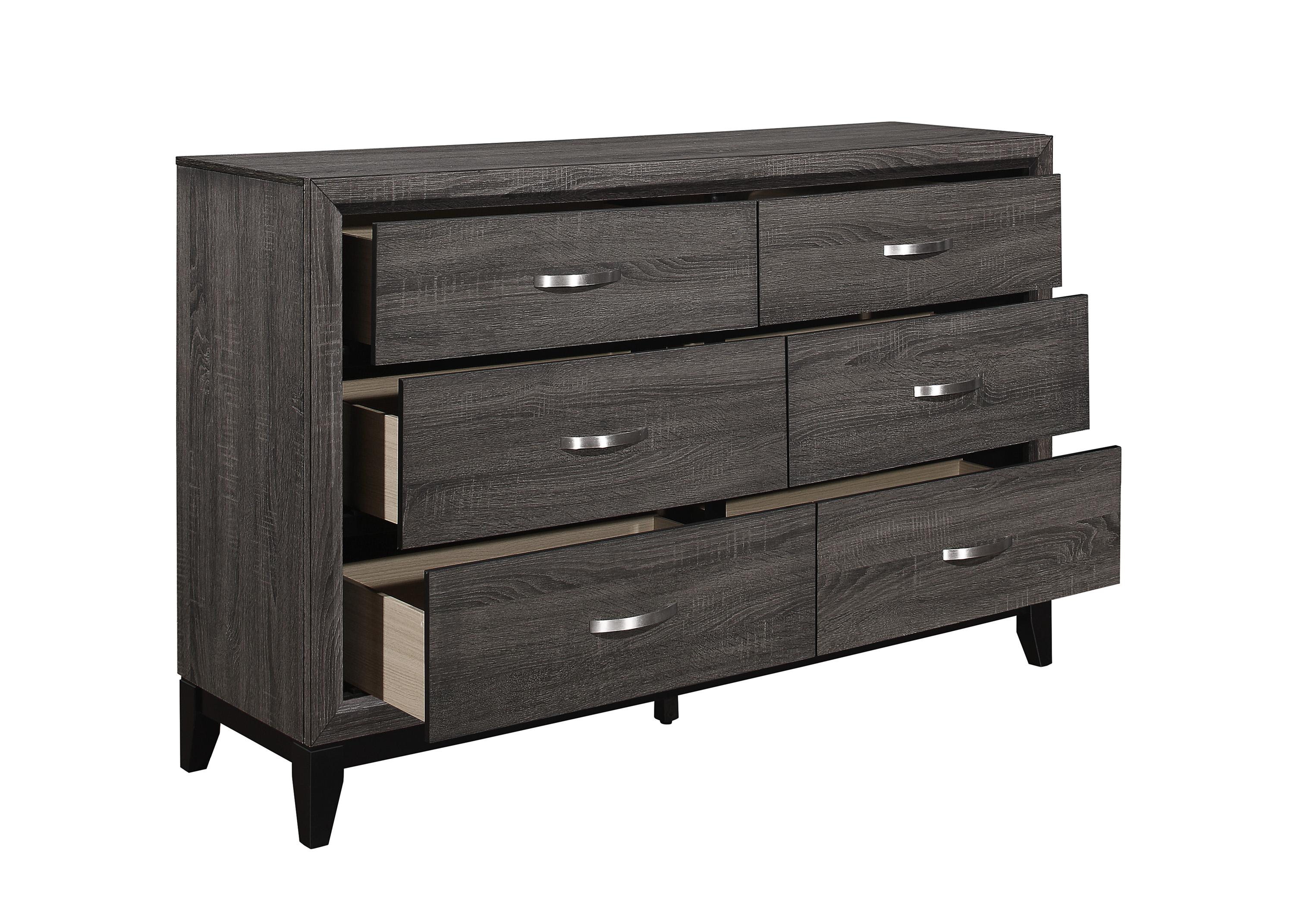 

    
Modern Gray Wood Dresser Homelegance 1645-5 Davi
