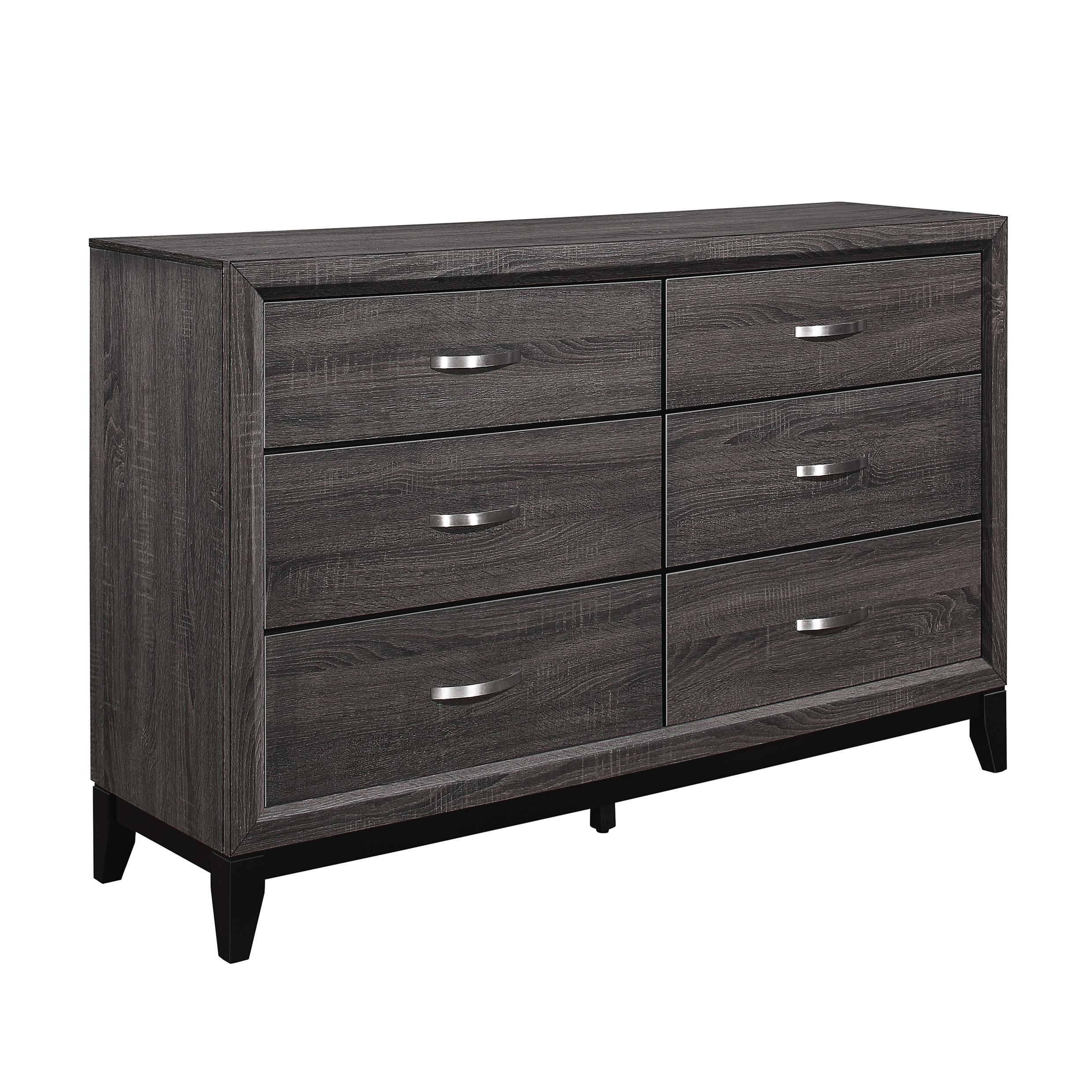 

    
Modern Gray Wood Dresser Homelegance 1645-5 Davi
