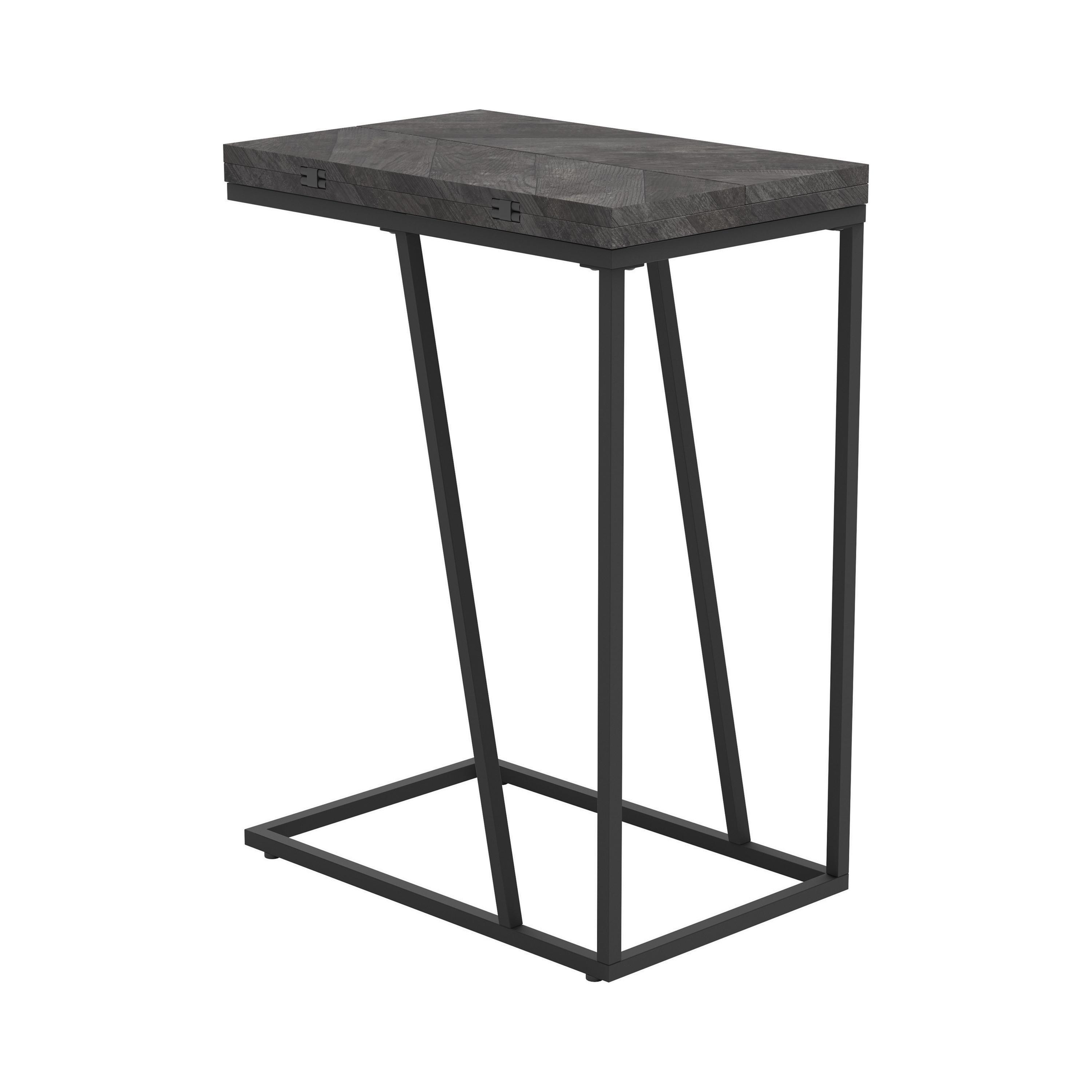

    
Modern Gray Wood & Metal Expandable Accent Table Coaster 931156

