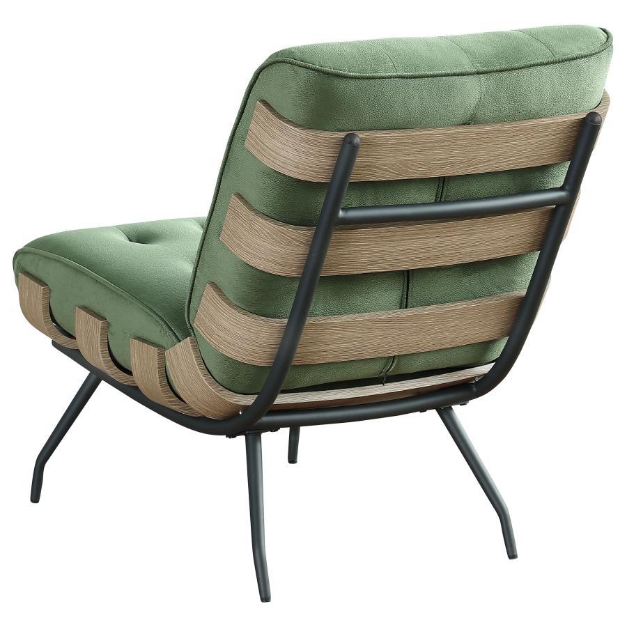 

    
907502-C Modern Green Wood Armless Accent Chair Coaster Aloma 907502
