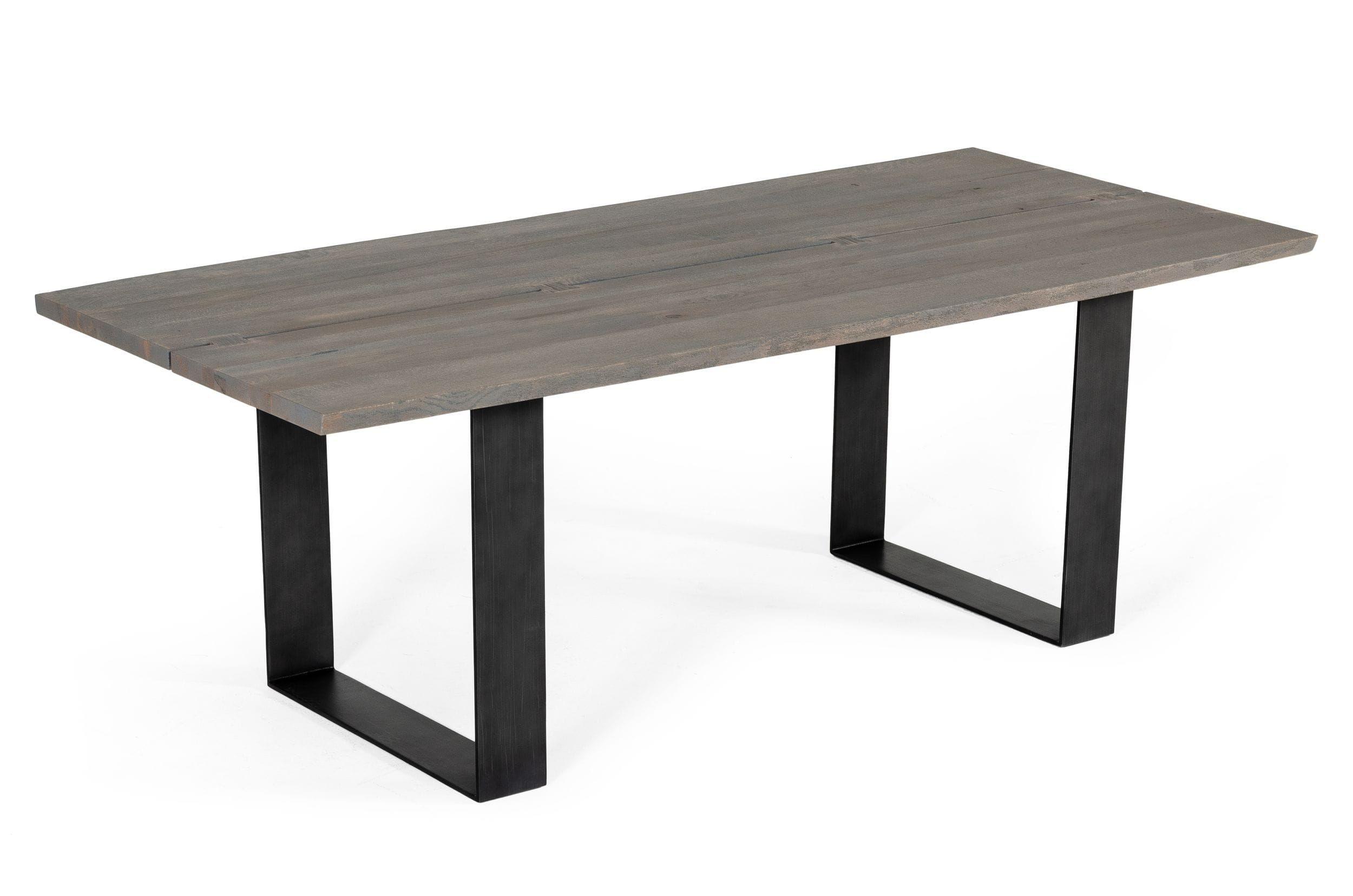 Contemporary, Modern Dining Table Murphy VGEDLU322014 in Gray, Black Fabric