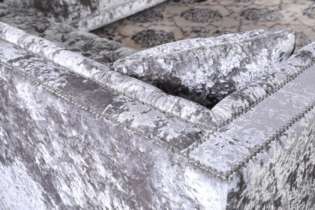 

                    
Buy Modern Grey Crushed Velvet Sectional Sofa VIG Divani Casa Fredrick
