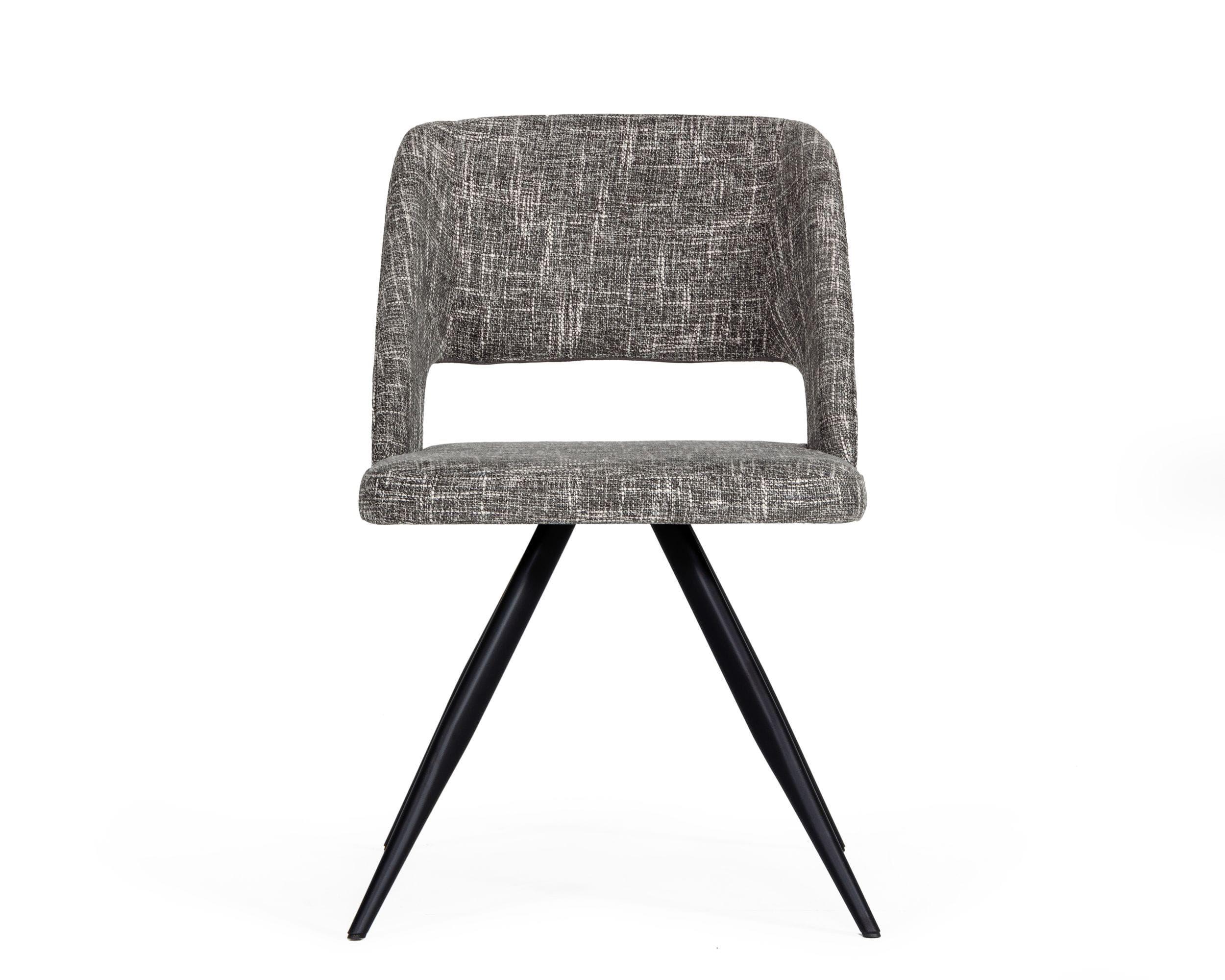 

    
Modern Grey Fabric Dining Chair Set by VIG Modrest Palmer
