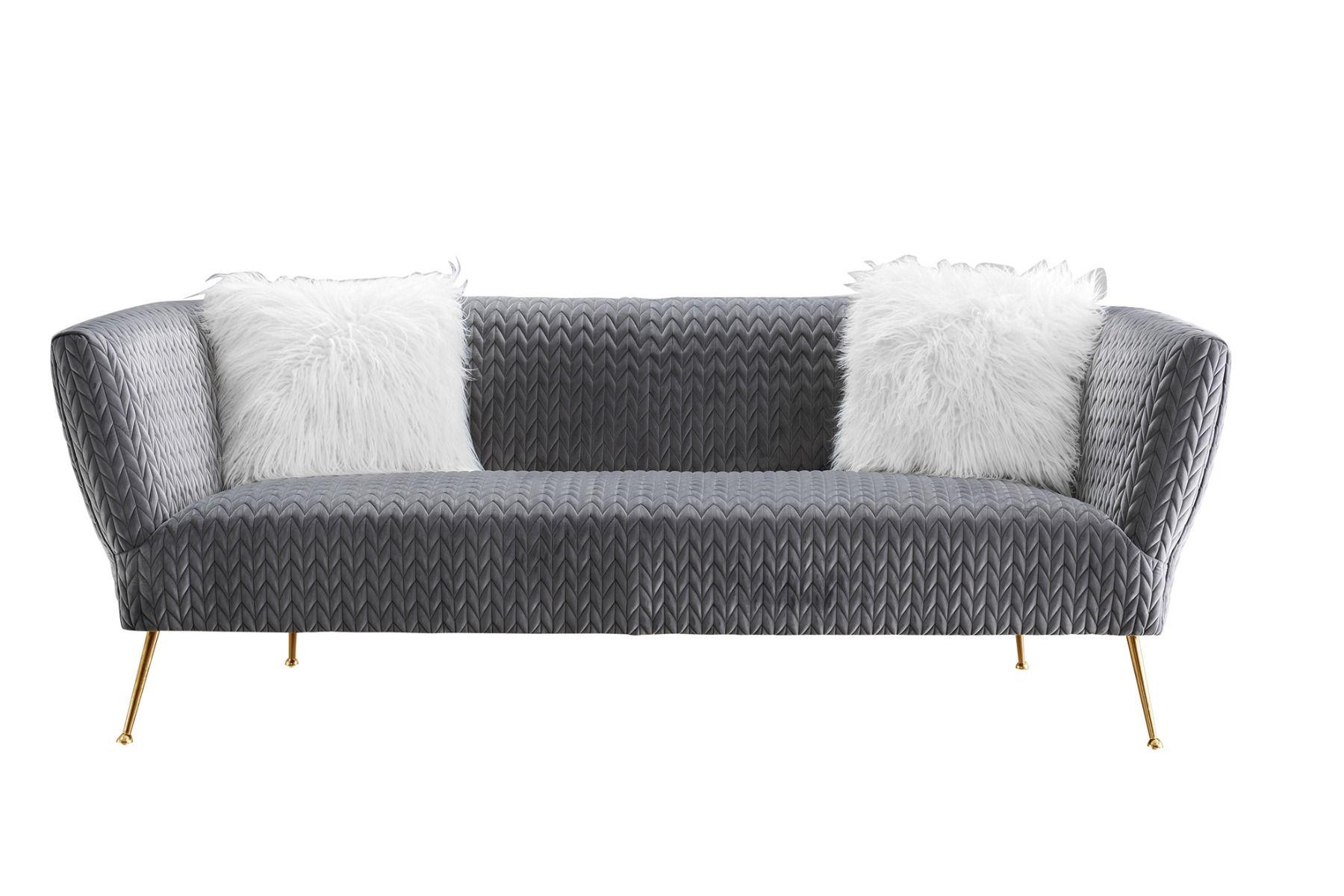 

    
Grey Fabric Sofa Set 2 Pcs AE3805 American Eagle Contemporary
