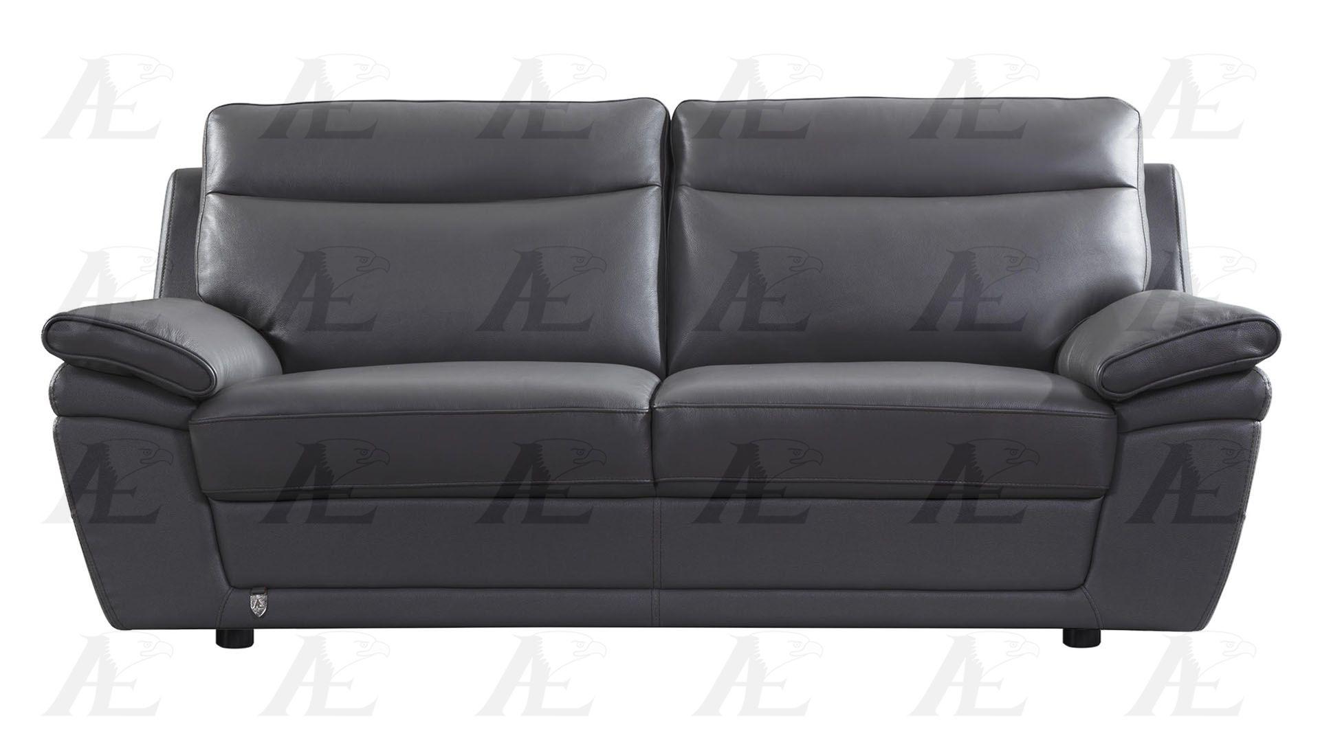 

                    
Buy Grey Italian Leather Sofa Set 3Pcs EK092-GR American Eagle Modern Contemporary
